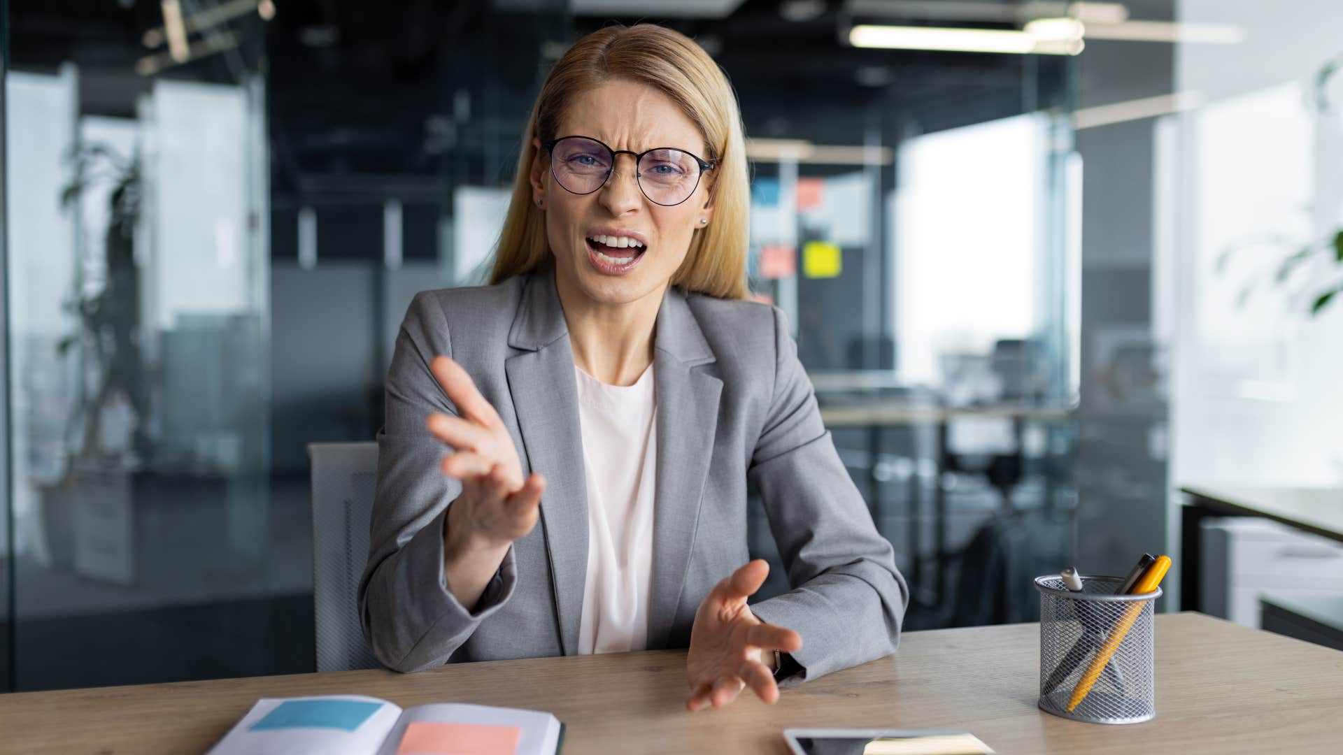 upset boss who cant admit she was wrong
