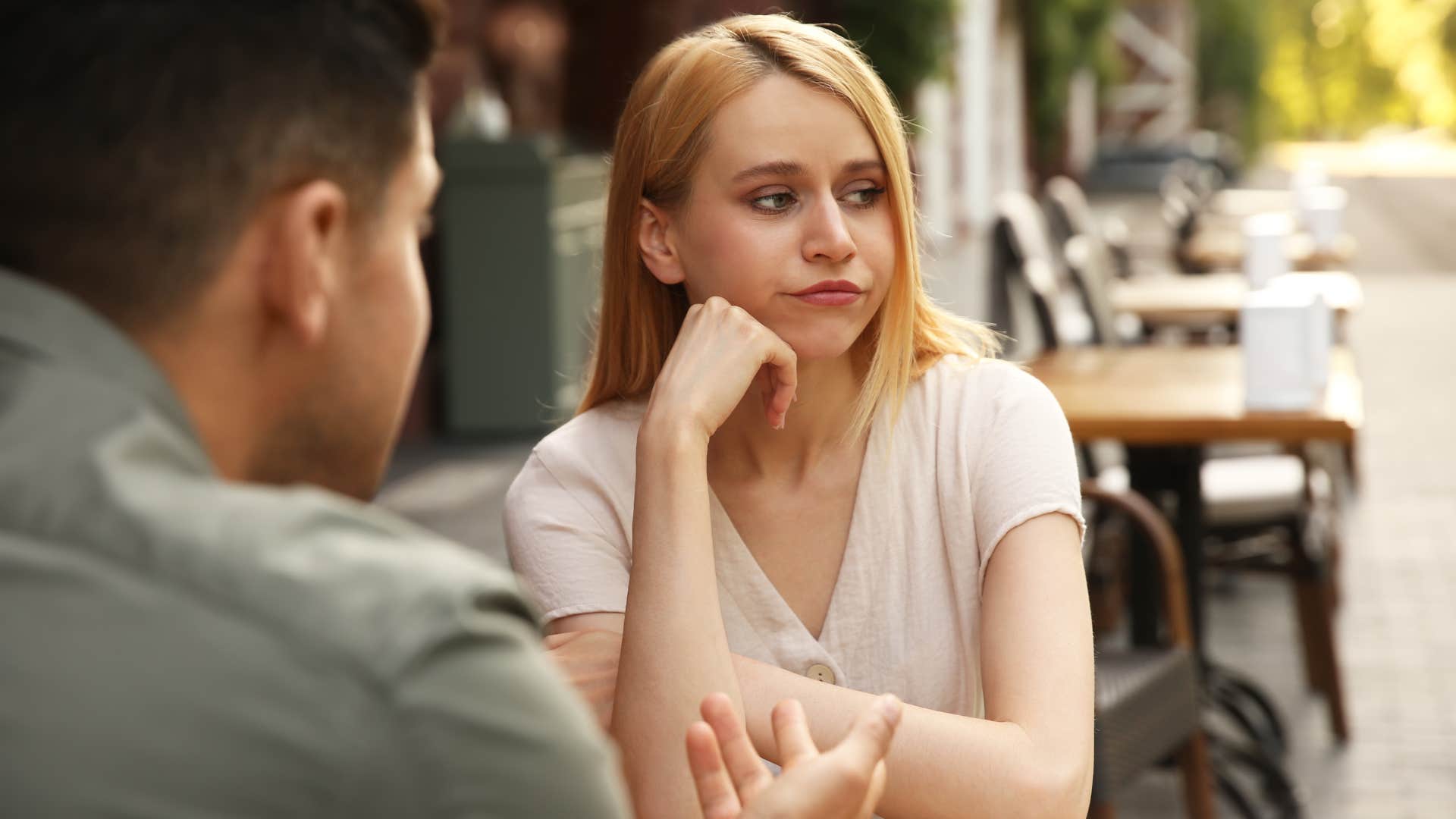 a woman is emotionally withdrawn from her husband