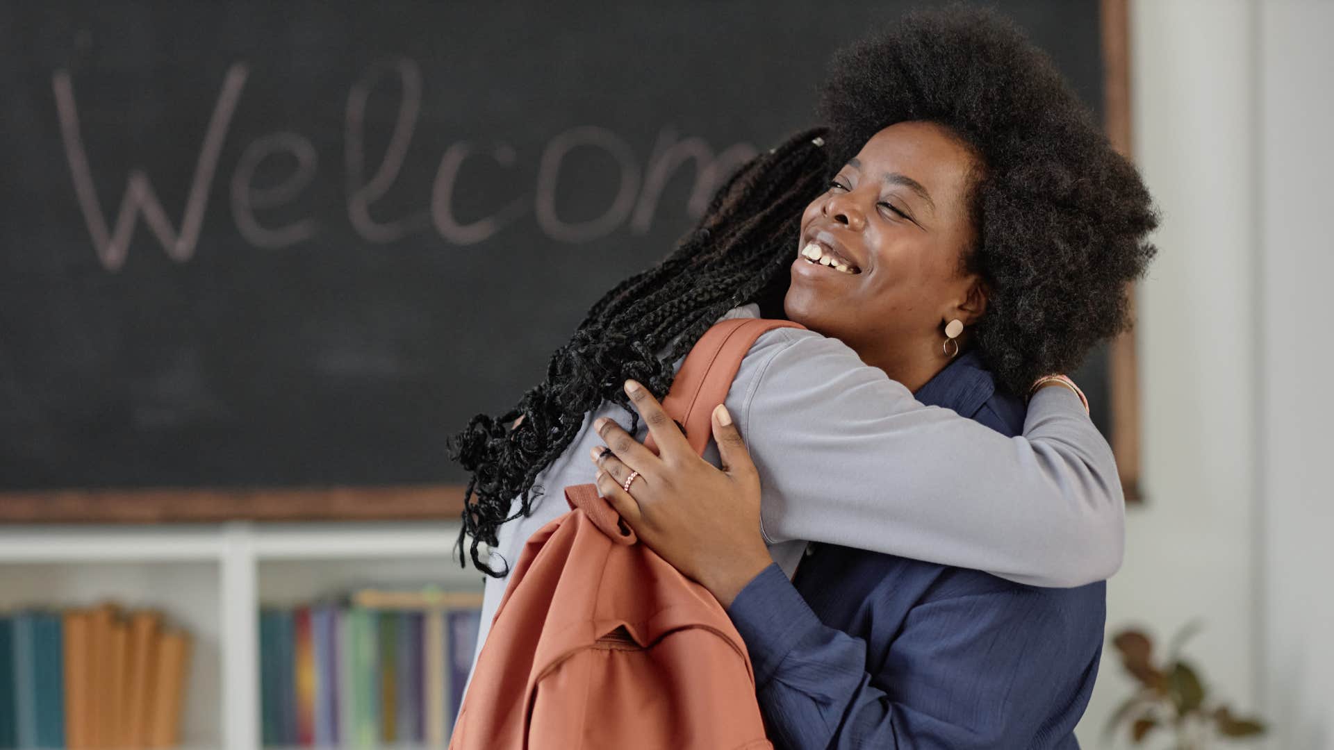 young student holding herself accountable apologizing to teacher