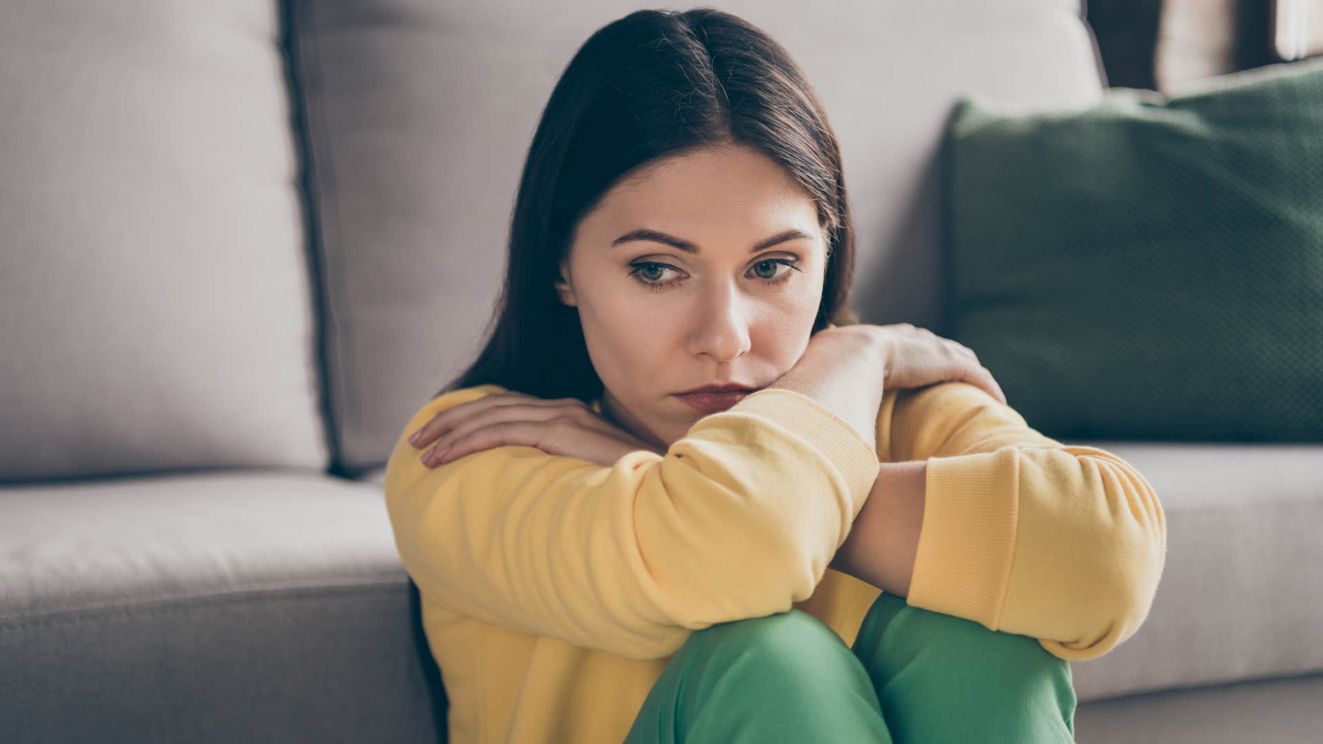 a young woman feels guilty for being angry with someone