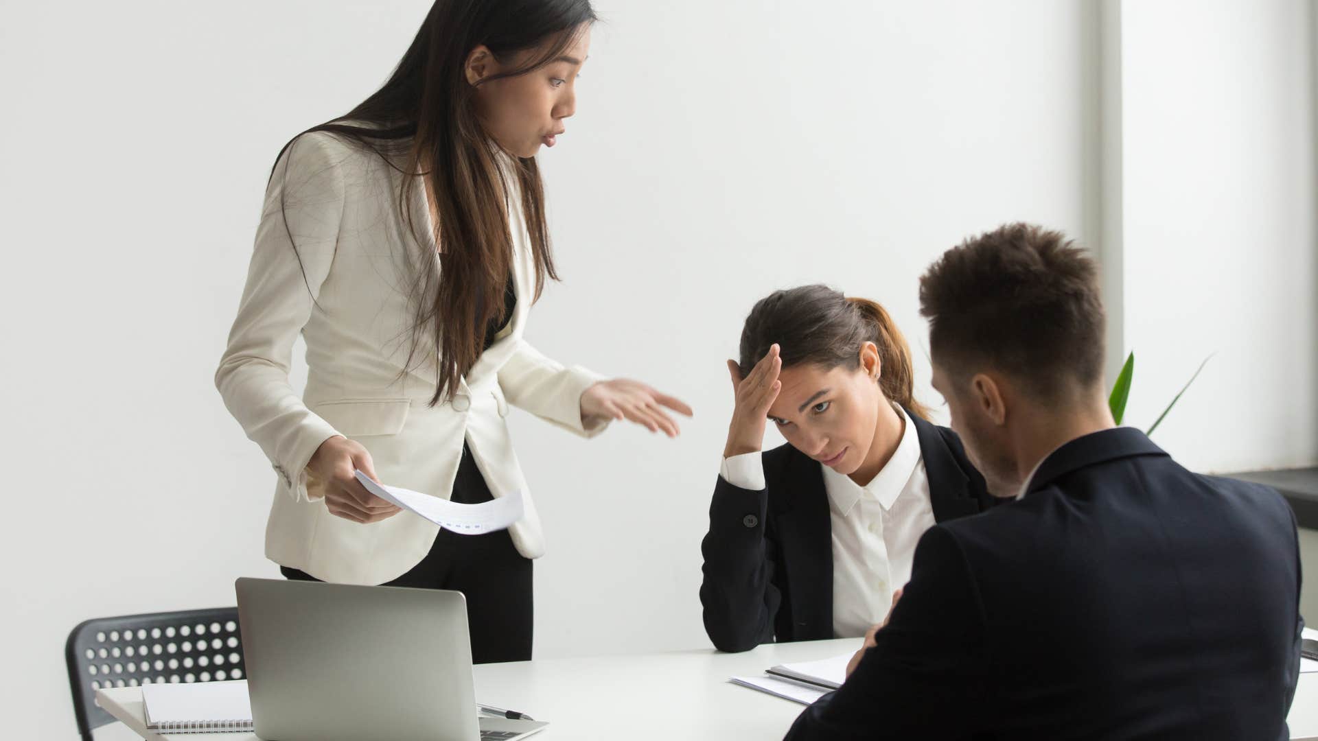 boss singling an employee out