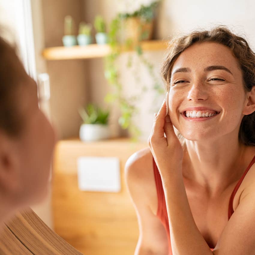 woman who is as smart as a whip being self-compassionate