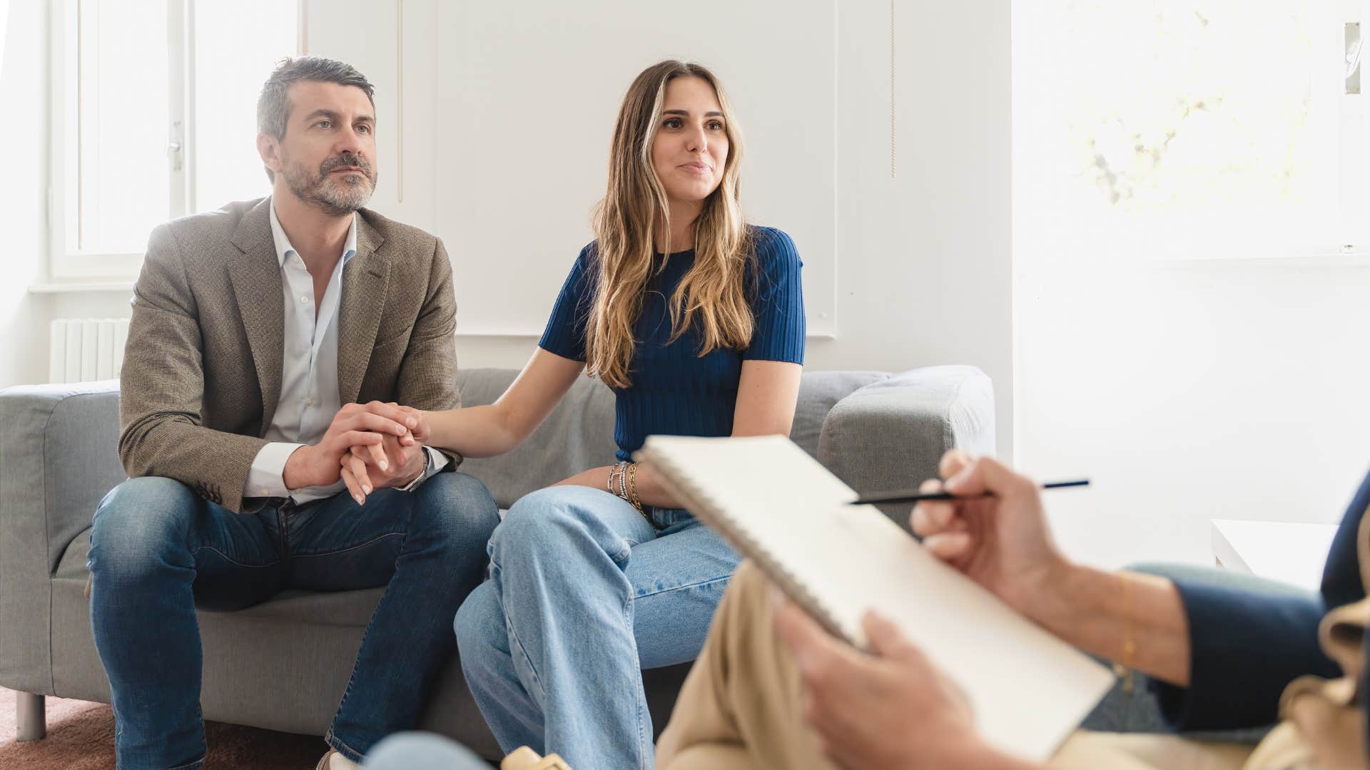 man who wants to fix things by visiting marriage counselor