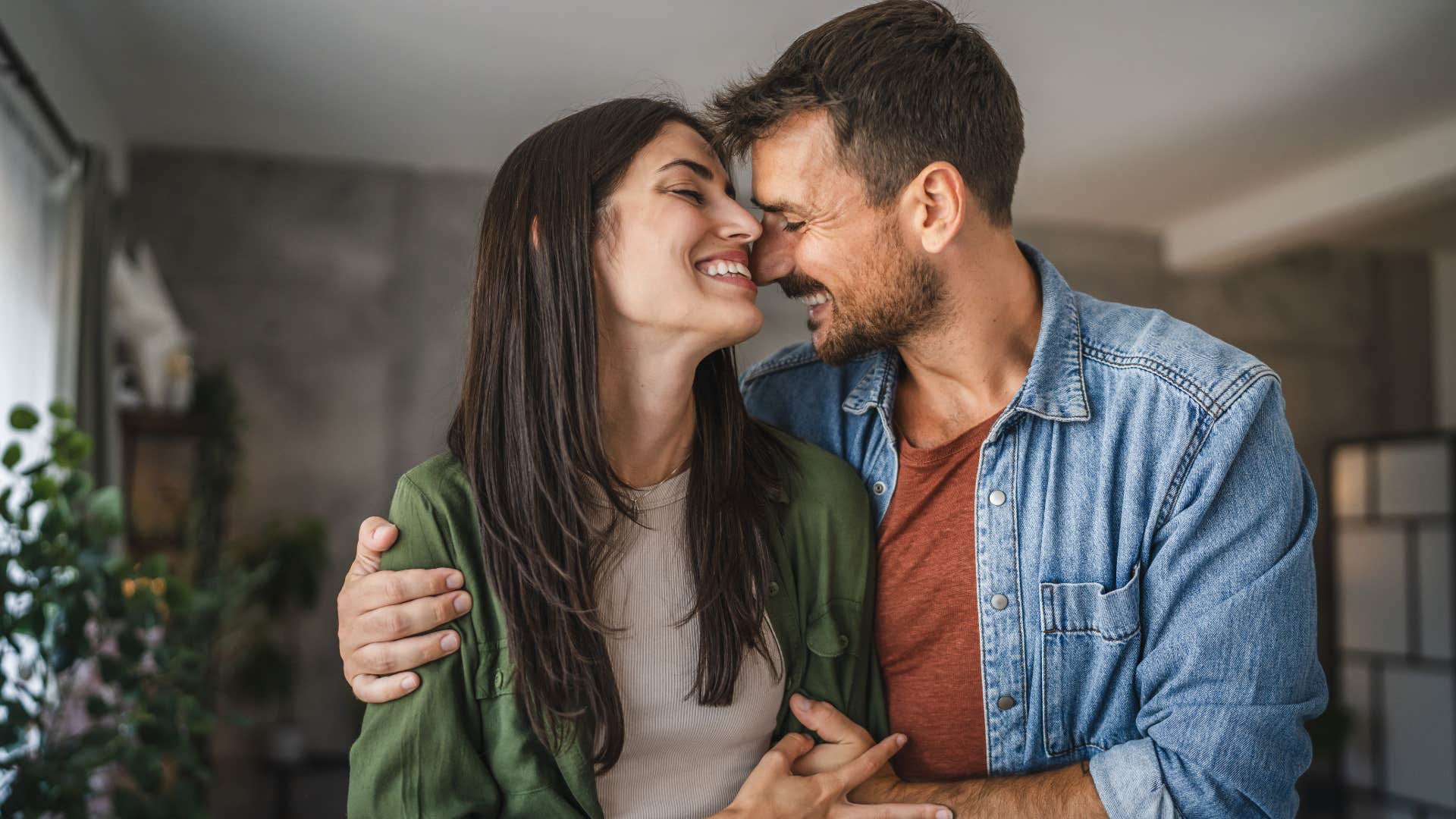 strong couple with the behavior of letting go of the past