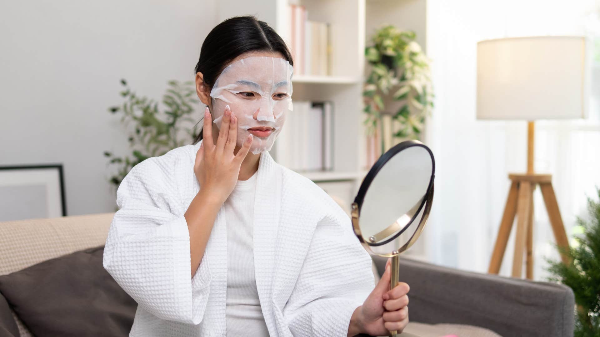 woman who is in a strong couple taking care of herself