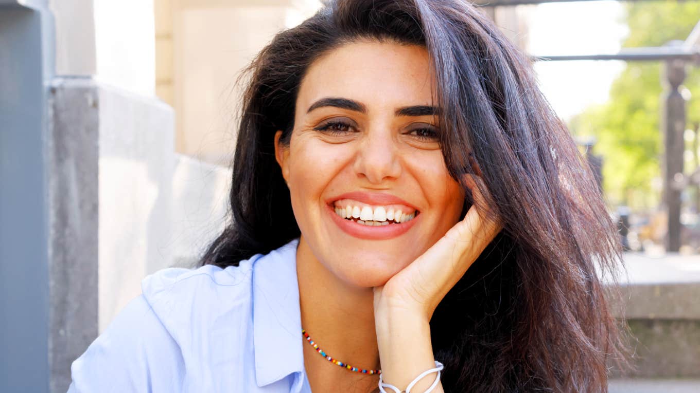 Woman who is becoming more confident and appealing as she ages. 