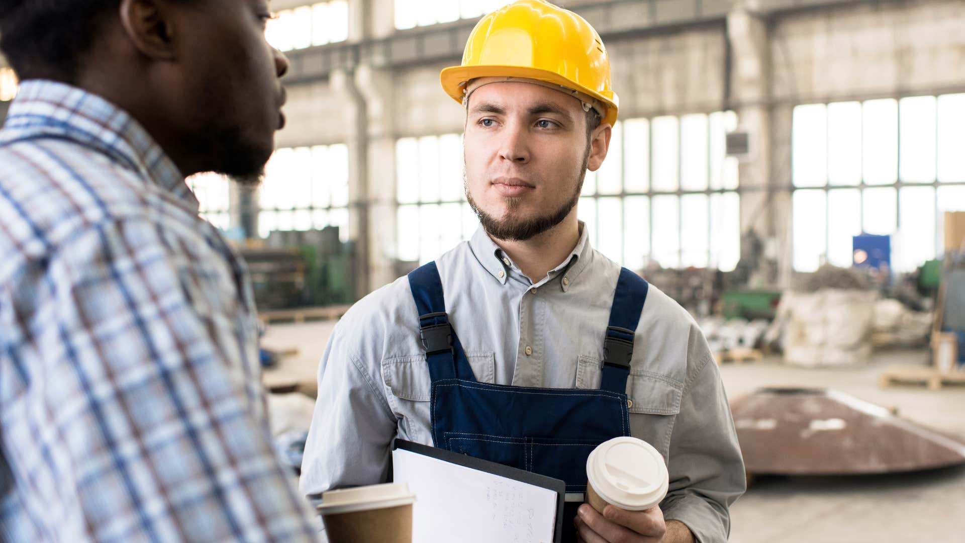 worker man saying i don't know how to do that on job site