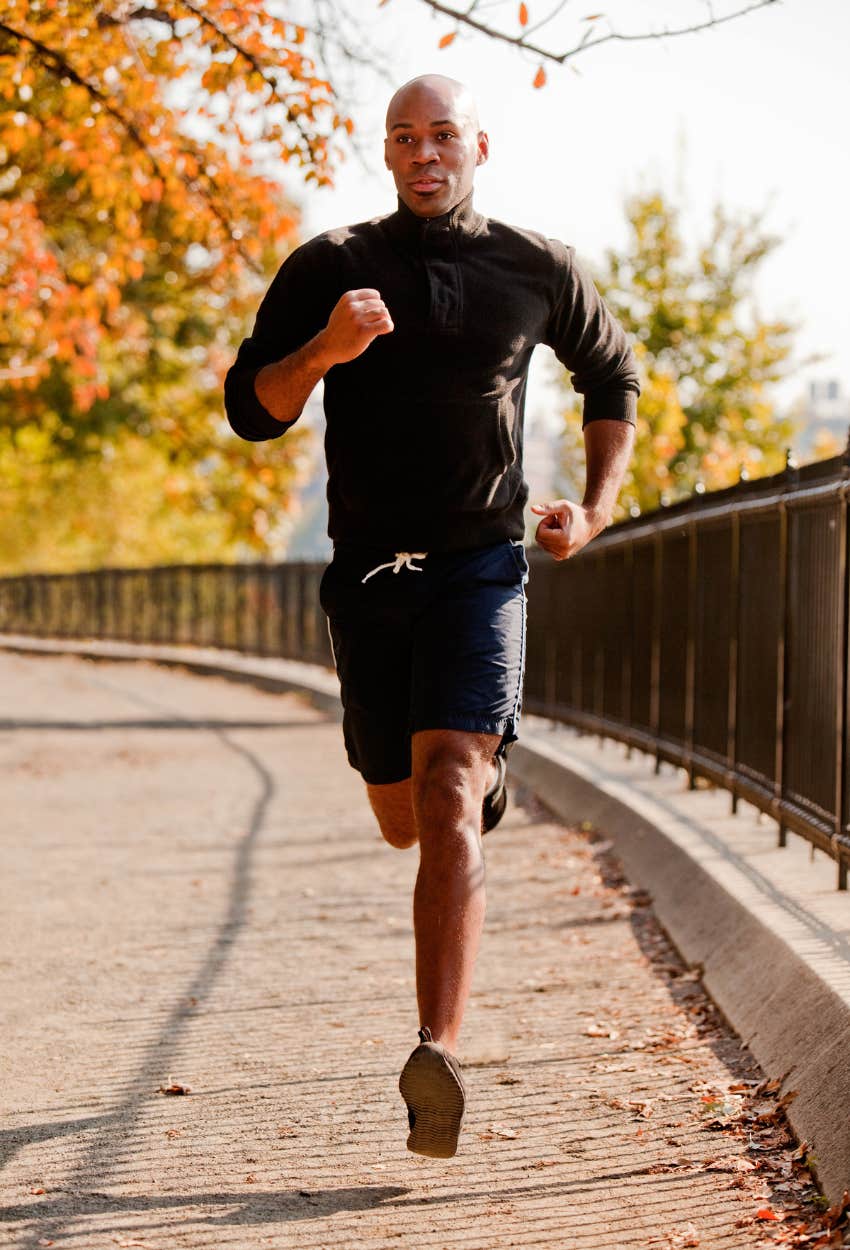 Man running to get an increased bonus