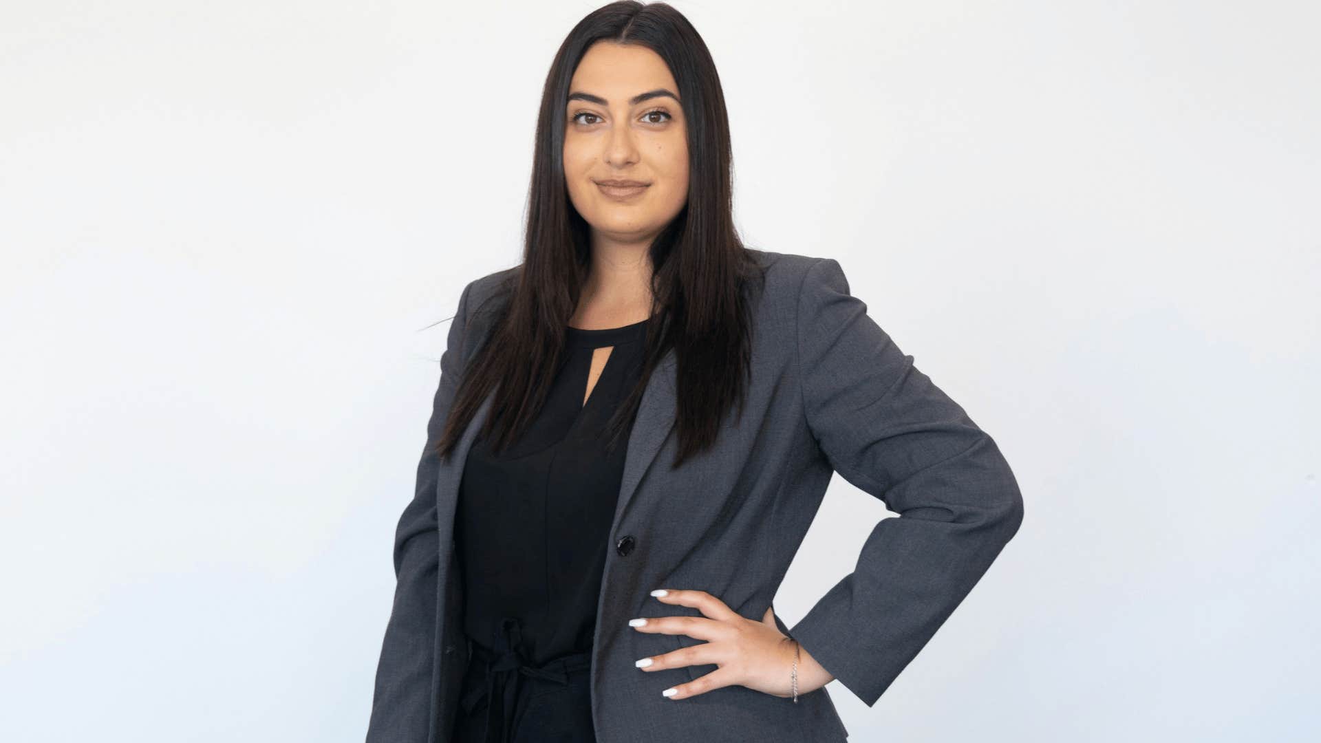 confident woman has control over her emotions