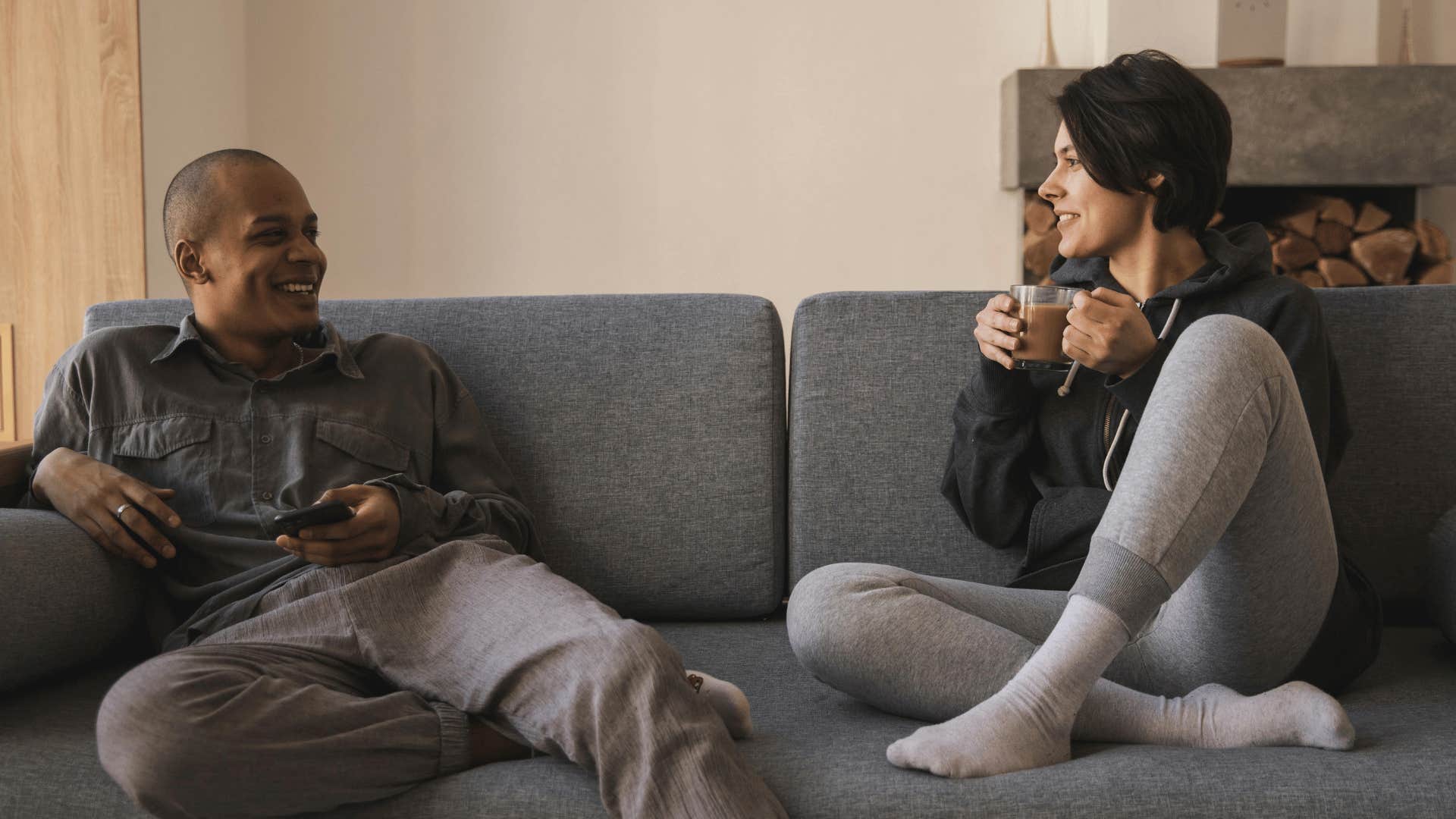 happy couple who like each other learn to listen without interjecting