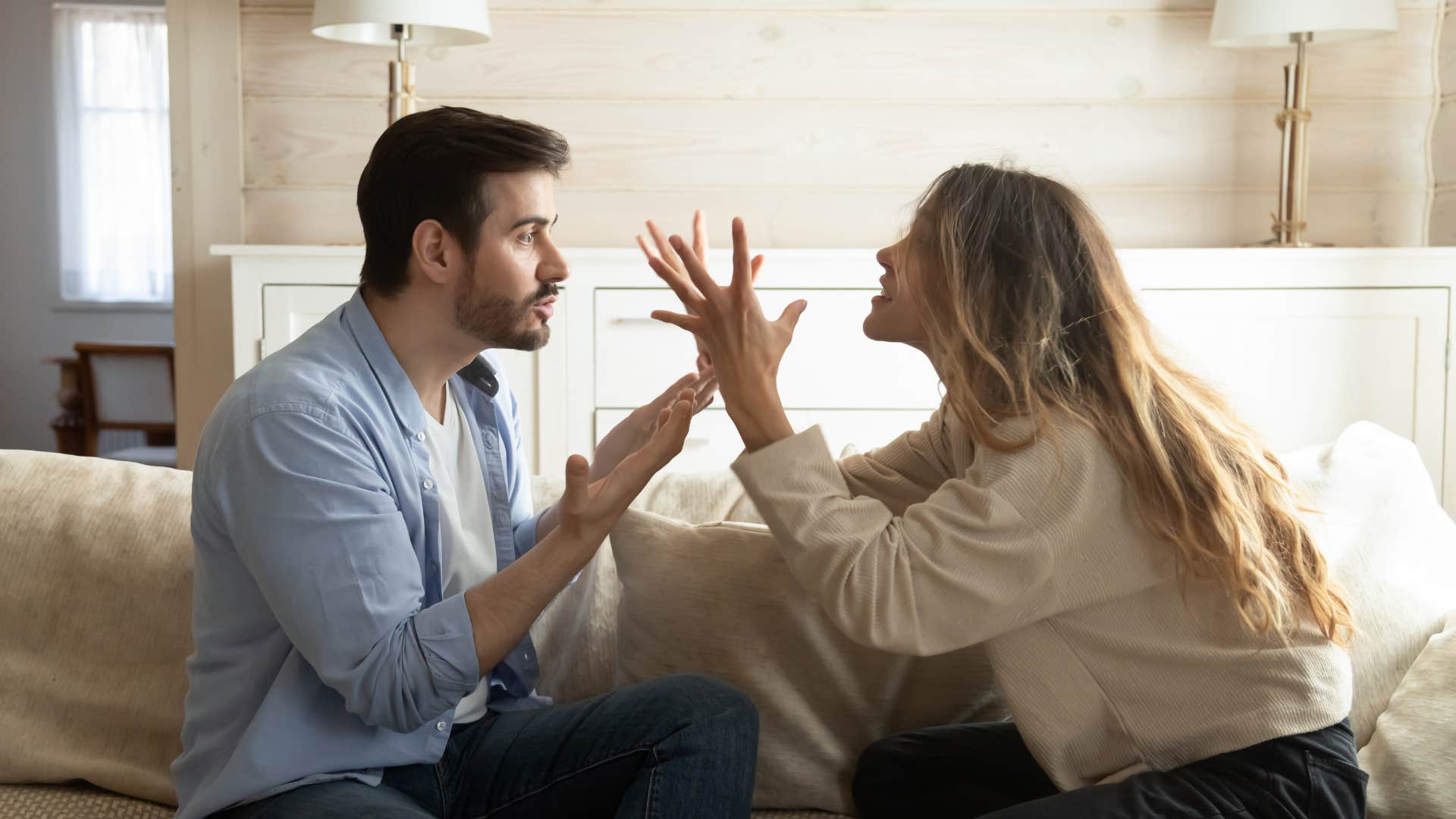 couple who truly love each other going to bed angry