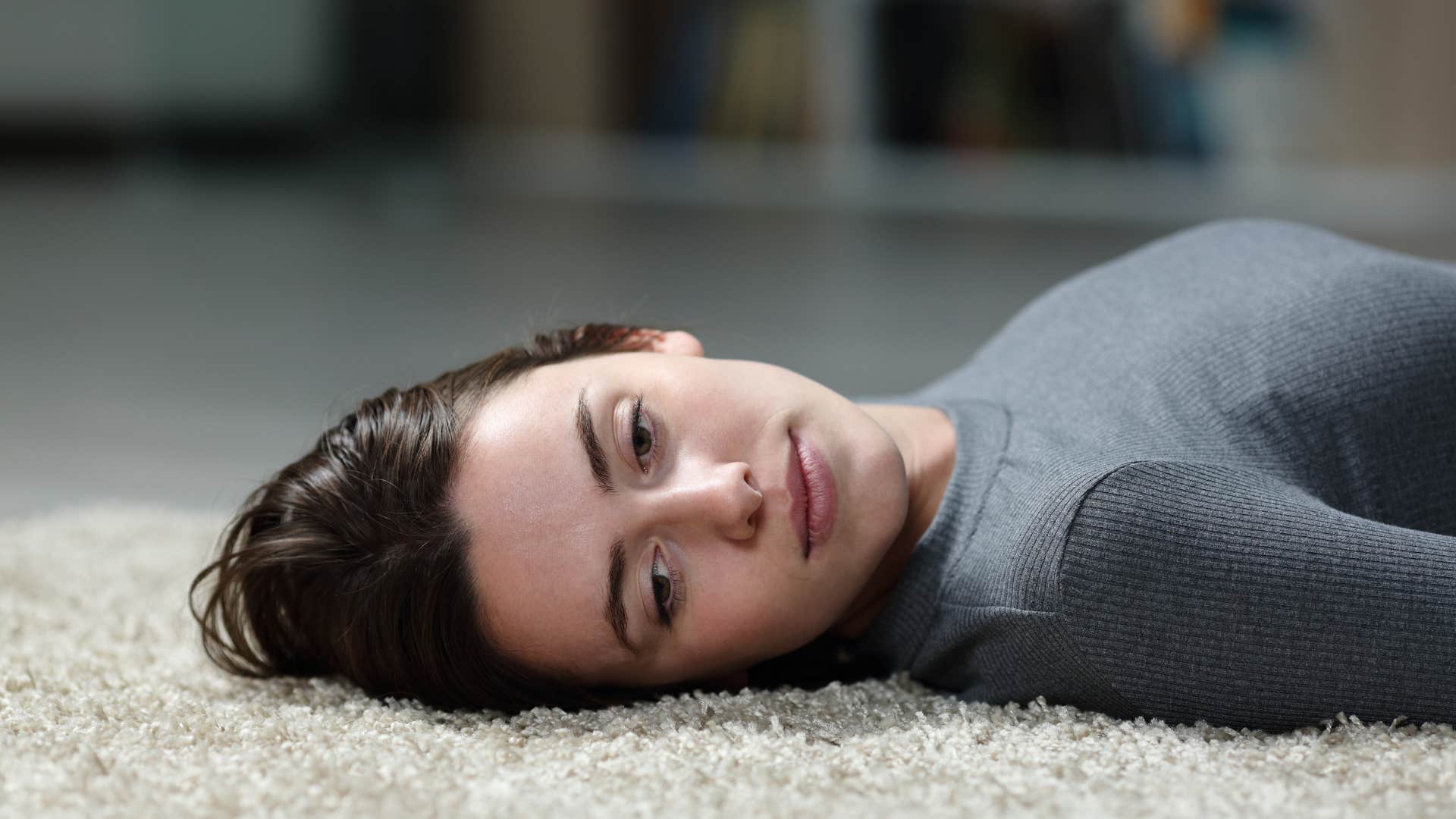 woman who struggles to get along with her partner and doesn't feel good about herself