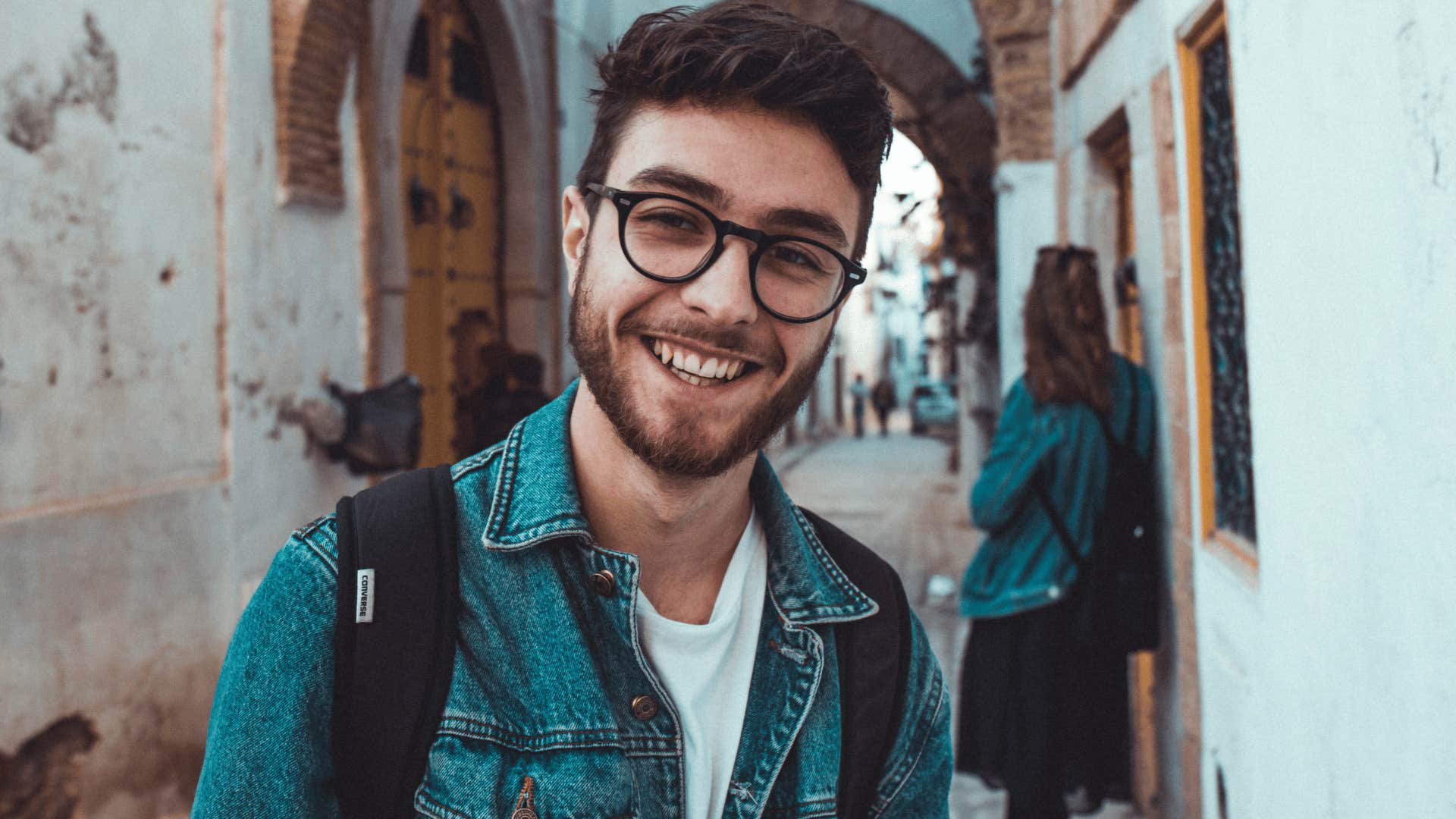 man genuinely smiling showing understandiing