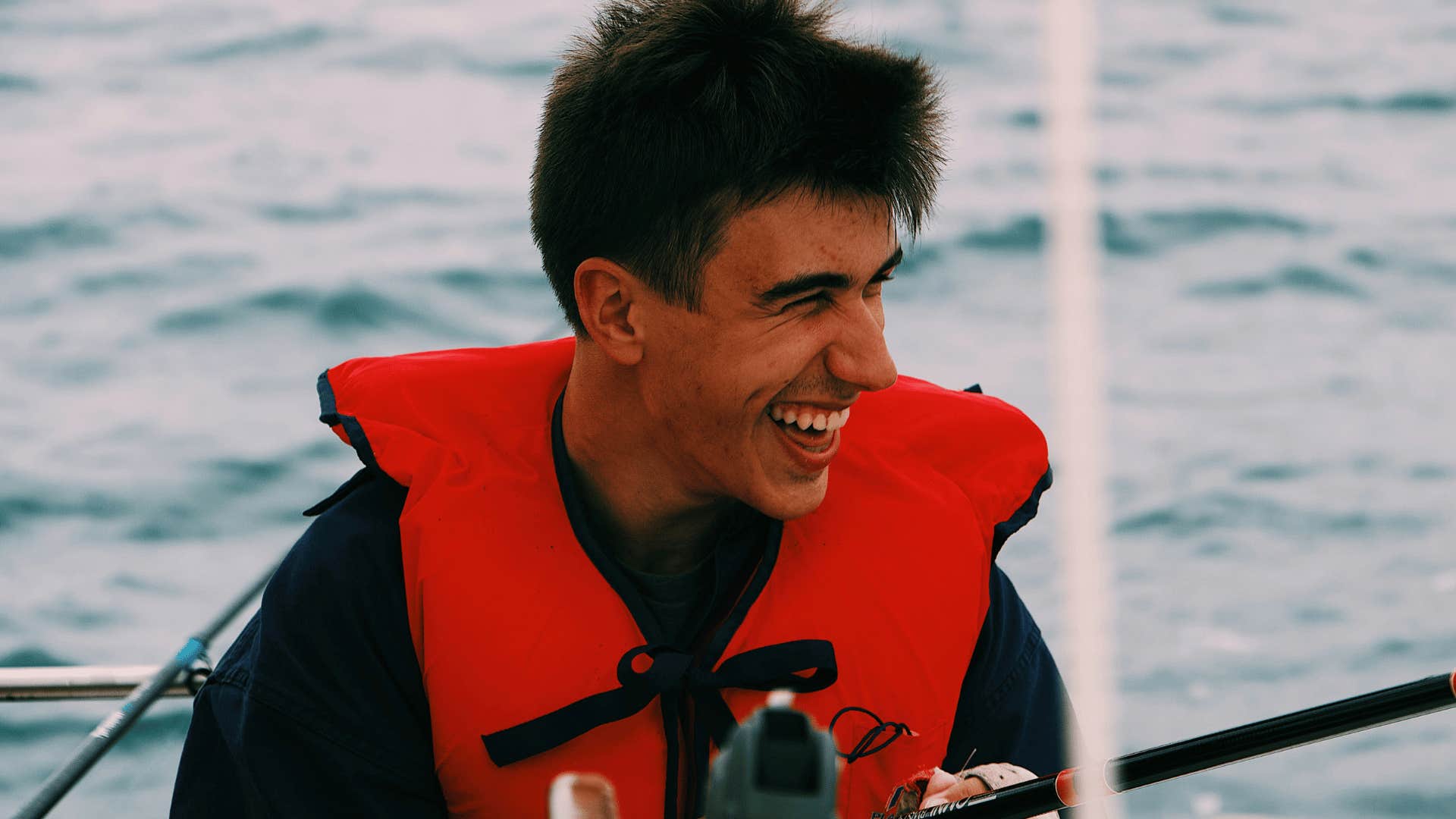 man genuinely smiling valuing safety