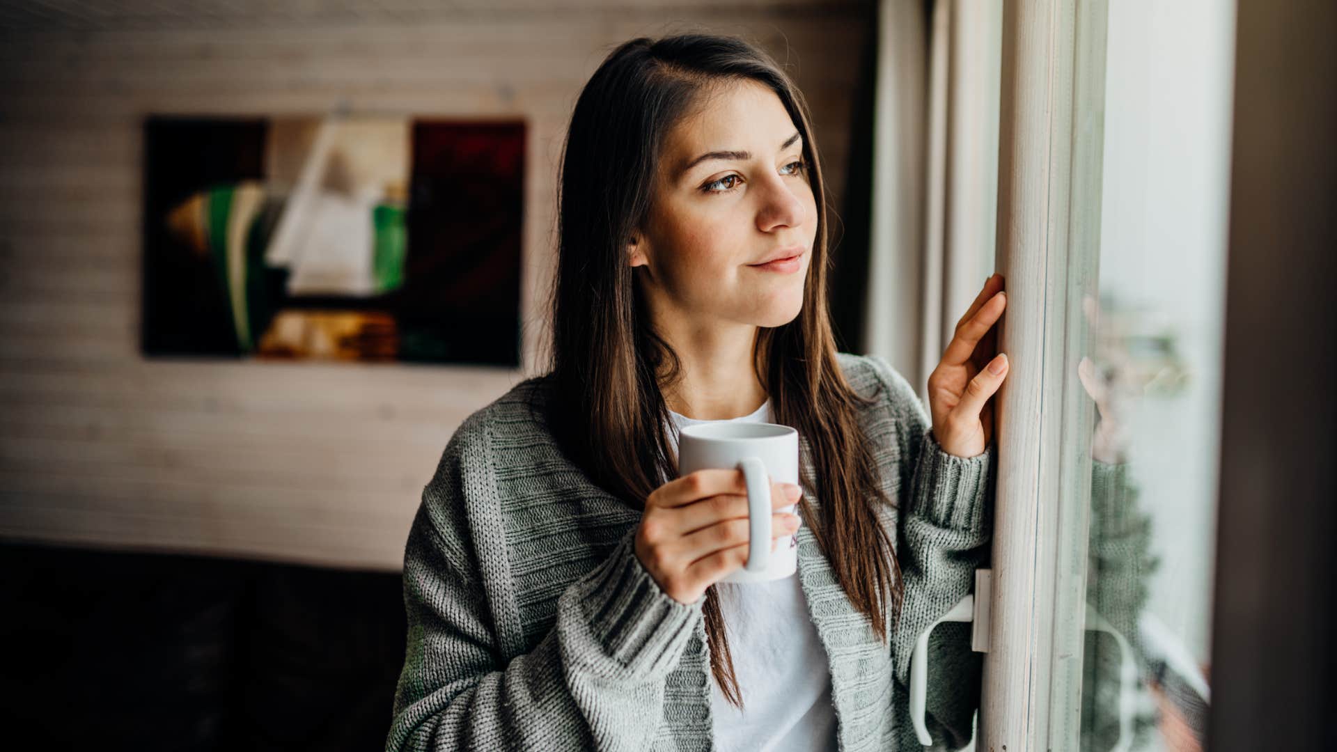 woman showing herself empathy and compassion