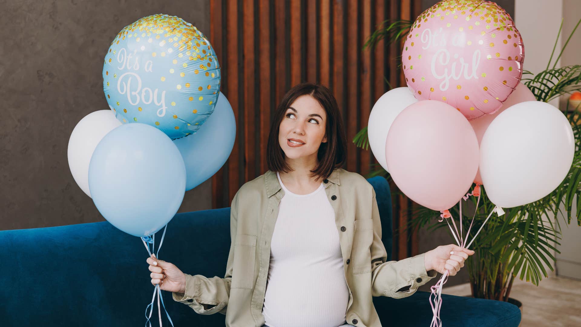 a pregnant woman has a gender reveal party that turned out to be more expensive then she thought