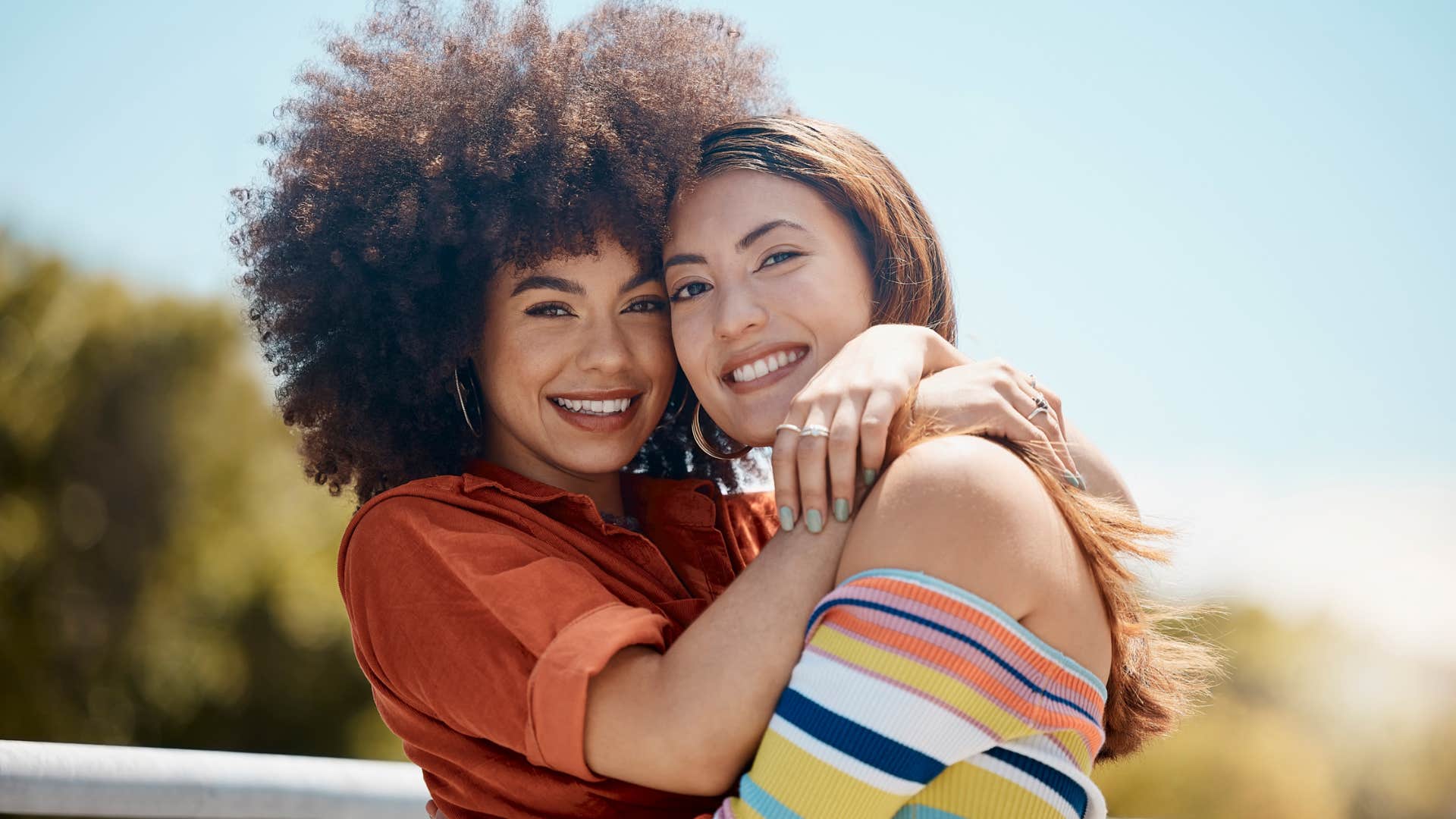 smiling couple experiencing life together in the same way