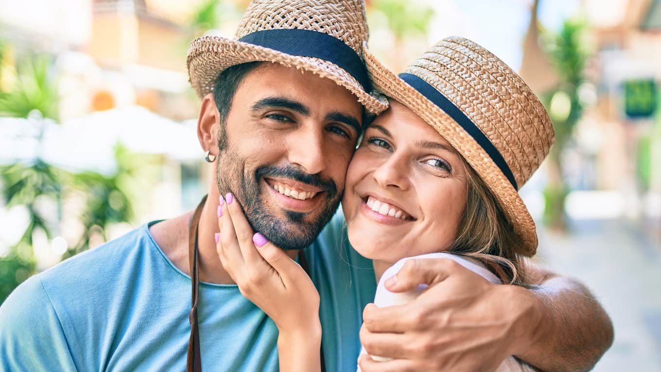 couple who are kindred spirits looking happy