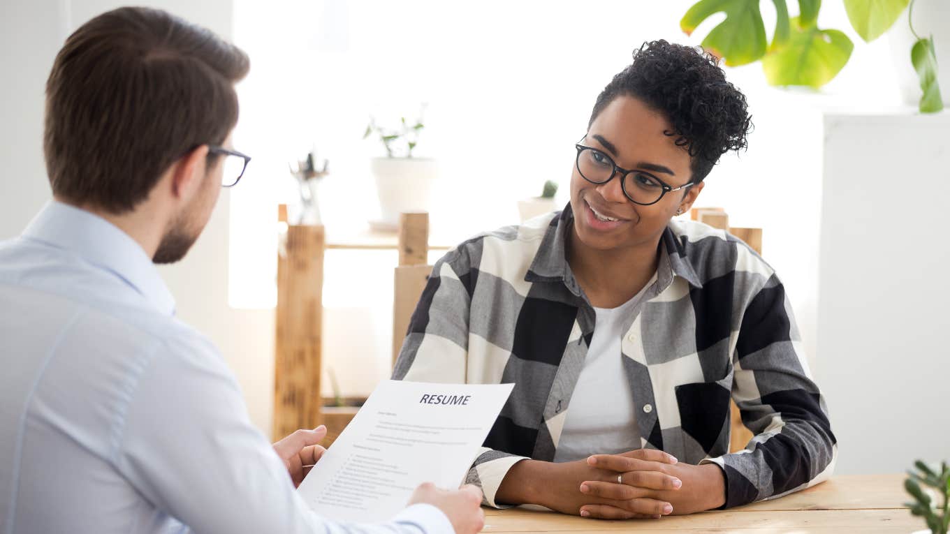 hiring manager interviewing applicant for job they made sound desirable