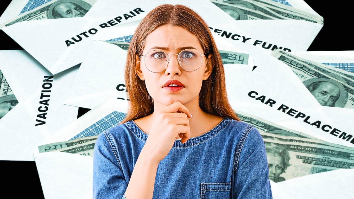 five pitfalls cash stuffing envelope budgeting finance experts woman concerned about pitfalls of cash stuffing envelope budgeting
