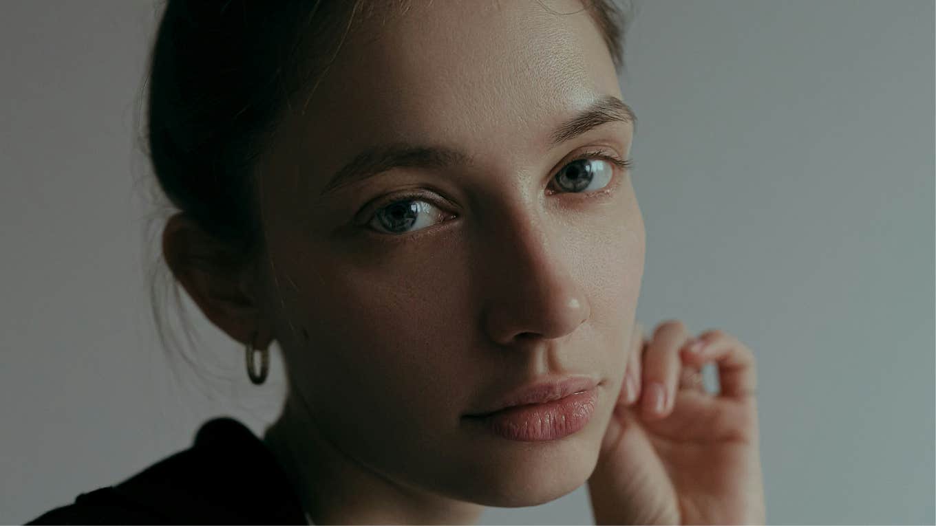 If You're Serious About Getting Over Someone, Say Goodbye To These Habits First Woman is serious about getting over someone.
