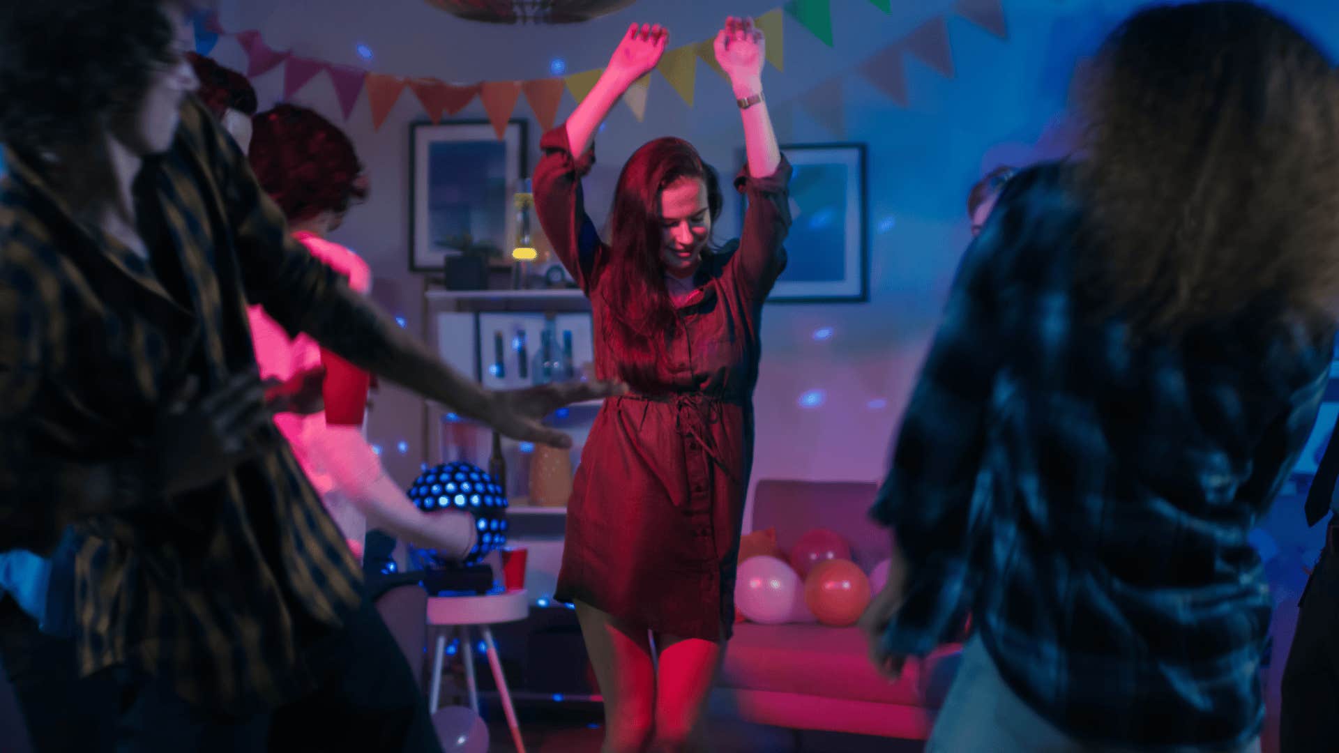 friends living below their means decide to bring the party home so they can feel rich anyway