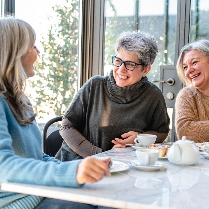 woman who is truly thriving in her retirement years enlisting support