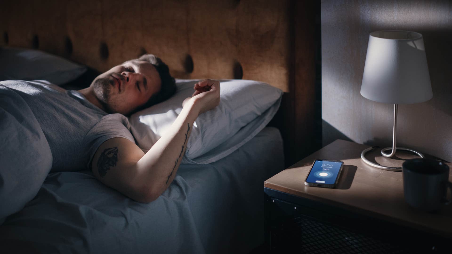 man with the habit of ending day before his phone does to quiet mind