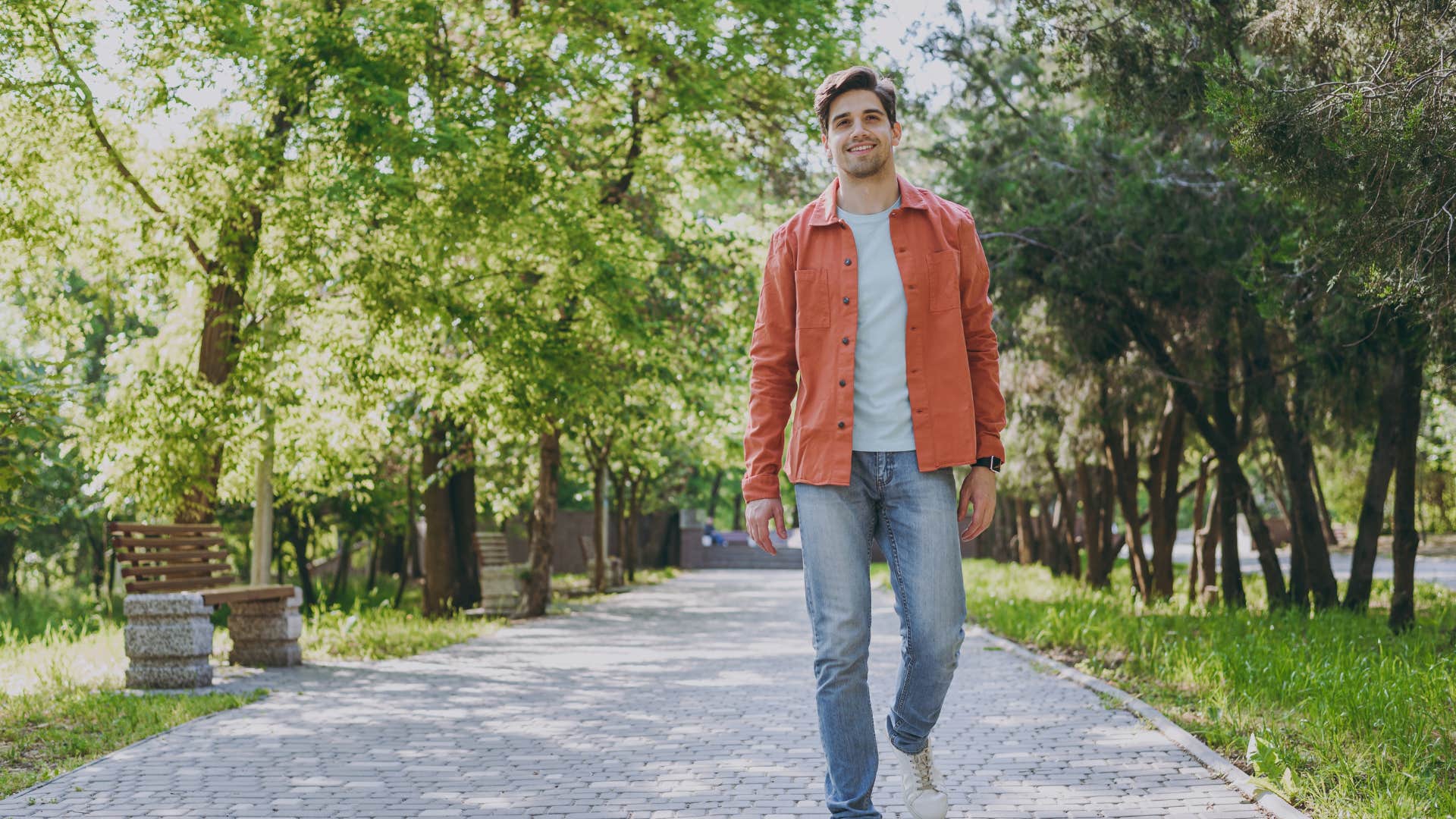man with the habit of stepping outside that quiets his mind
