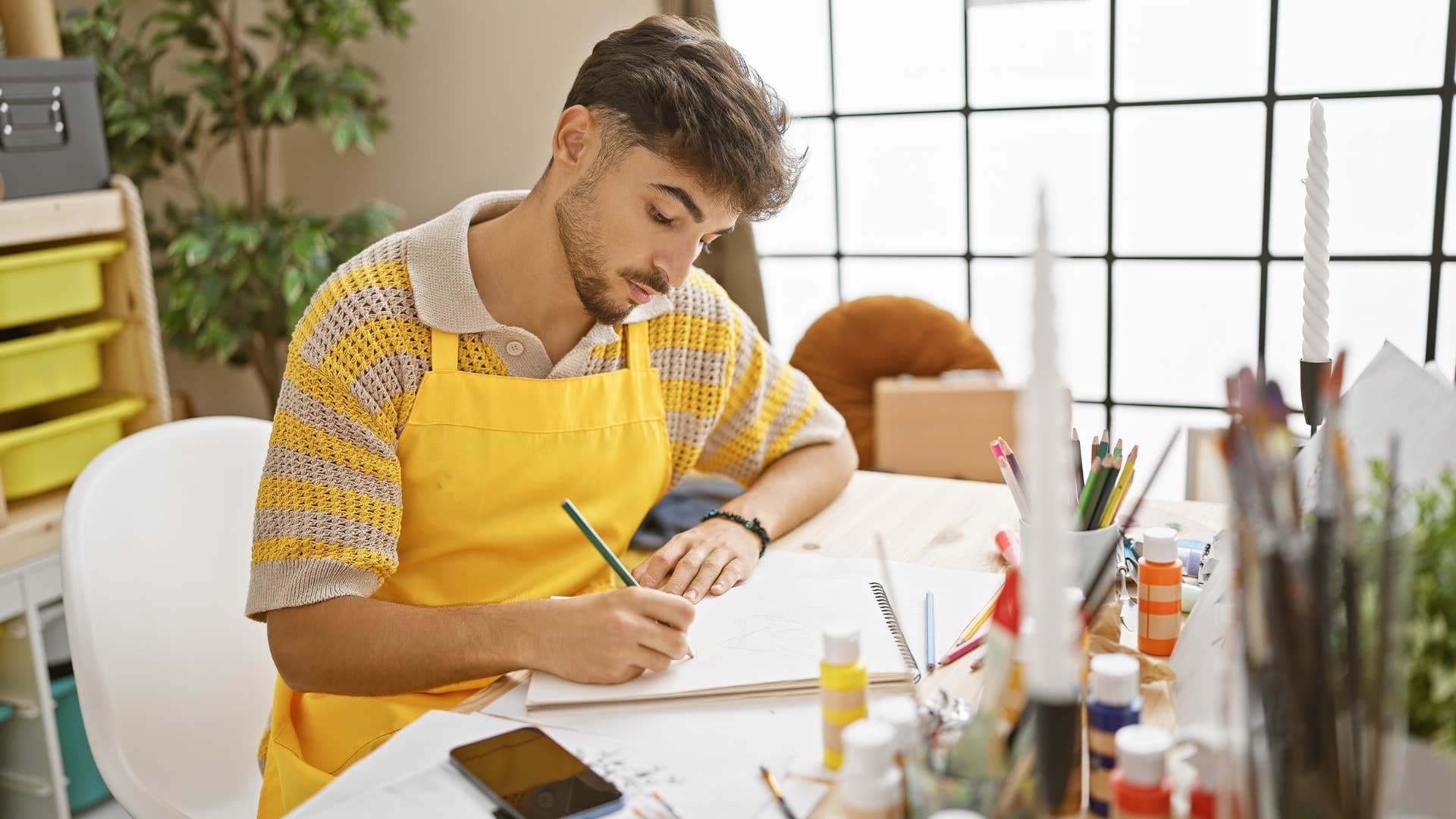 man with the habit of switching inputs to quiet his mind