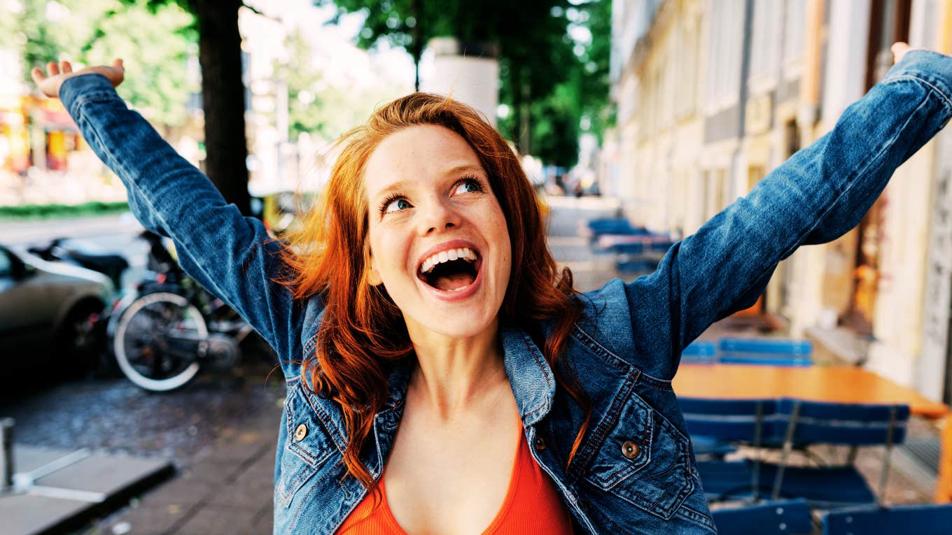 The Happiest Relationship Of Your Life Will Be With A Partner Who Makes You Feel These Things, According To Psychology Woman in the happiest relationship of her life.