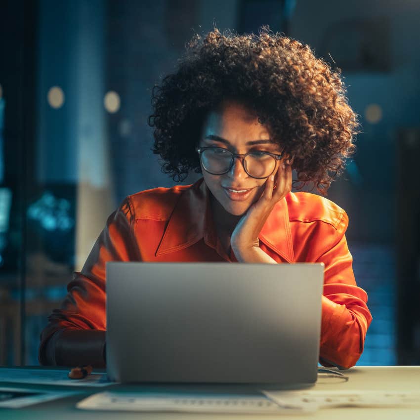 young adult using chatgpt