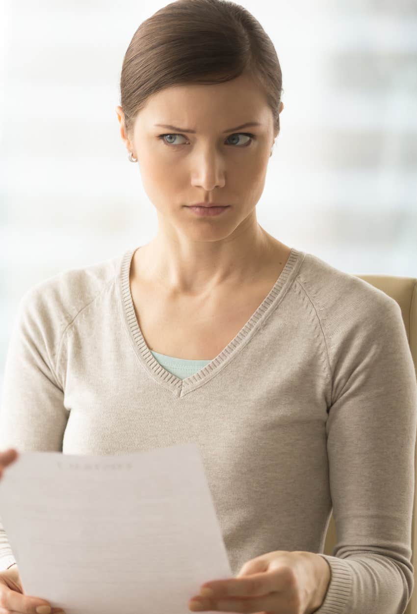 boss judging a job candidate for bringing coffee to an interview