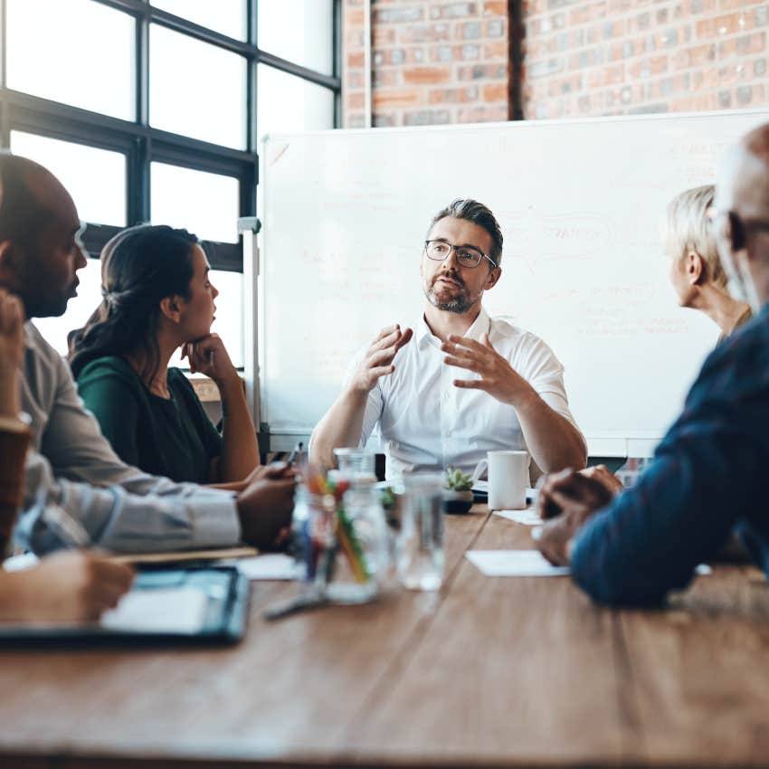 man who is a high-quality leader visualizing himself as one