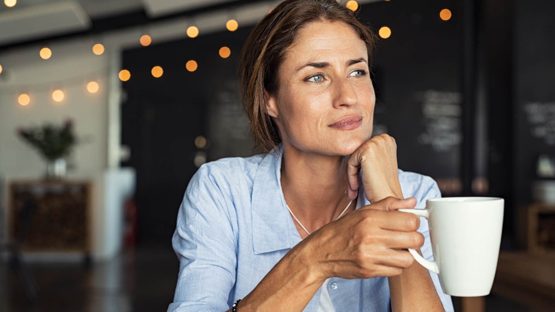 woman thinking about her choices