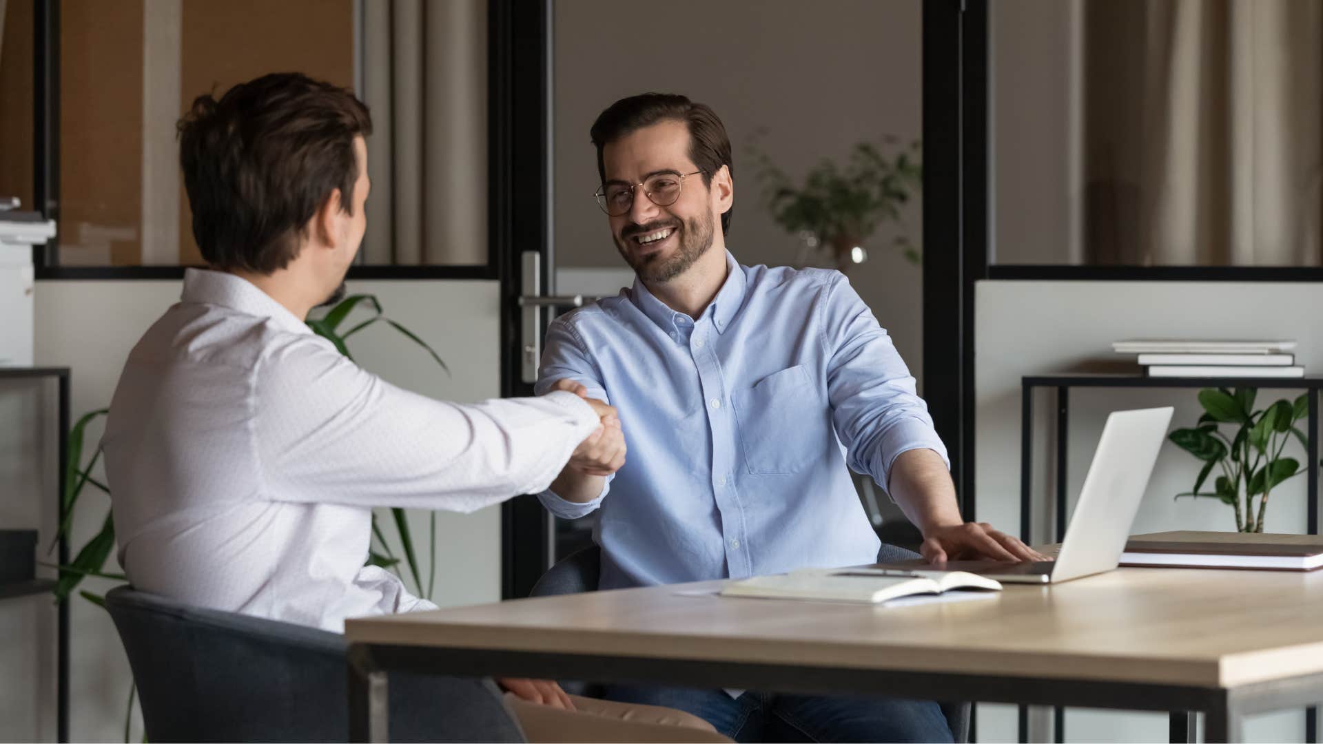 man asking the interview question what about this position excites you