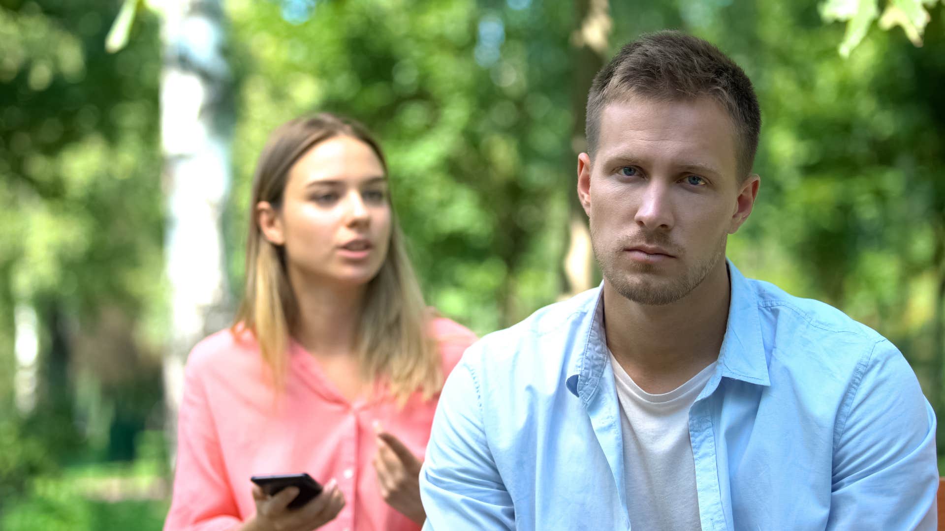 Unfaithful man is depressed
