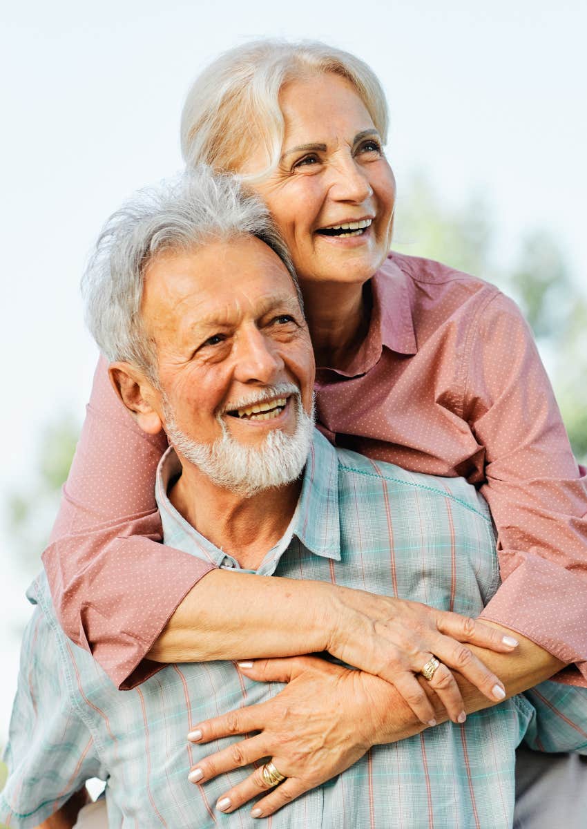 frugal couple happy about having long term wealth