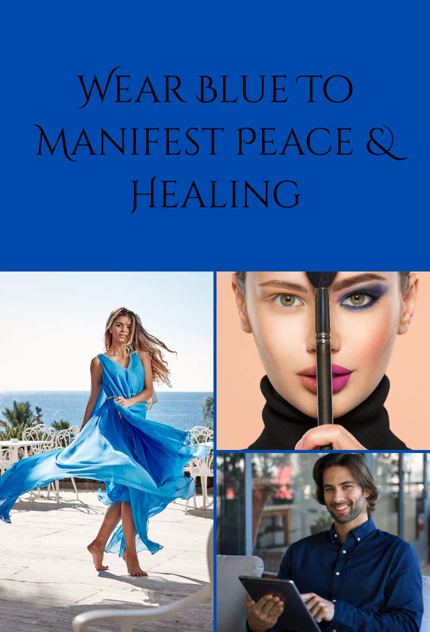 blue lucky color wear manifest peace