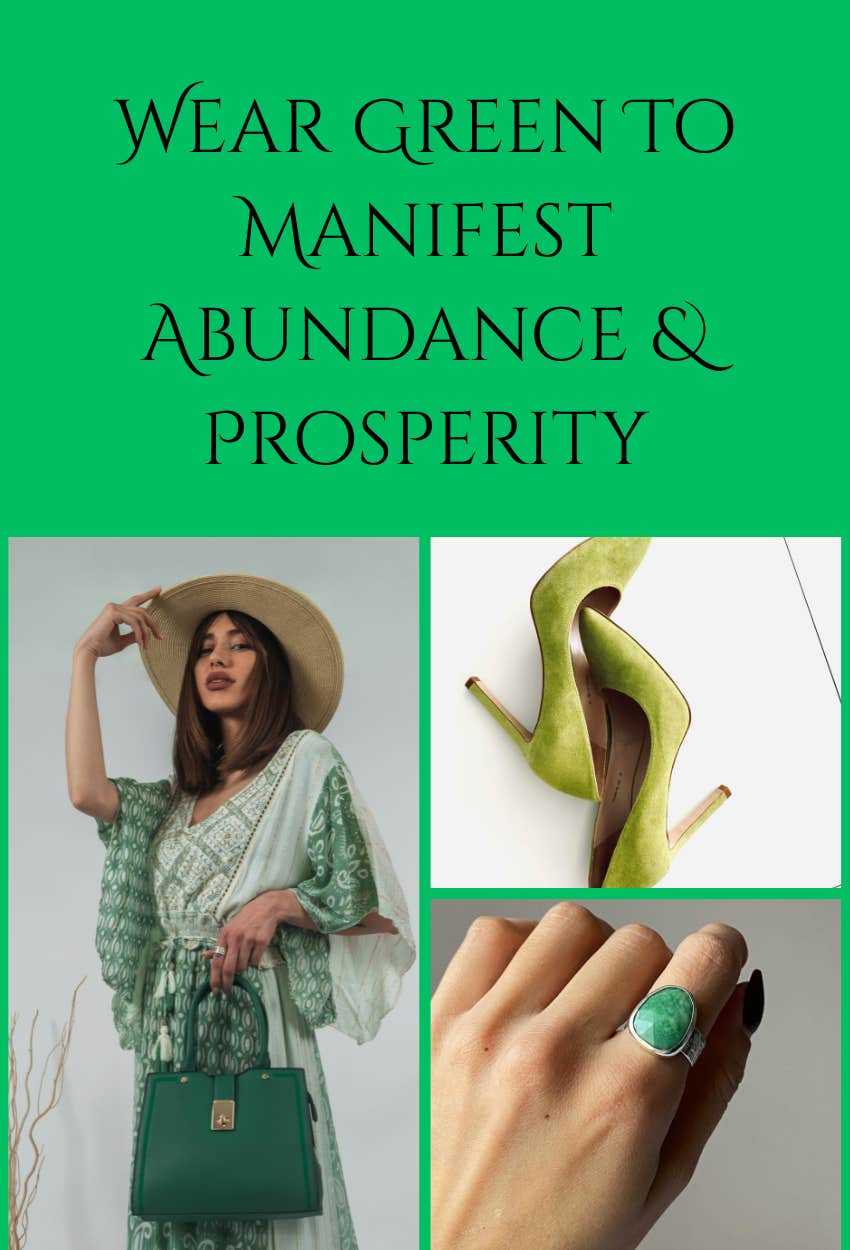 green lucky color wear manifest money