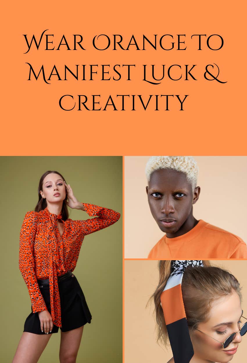 orange lucky color wear manifest luck