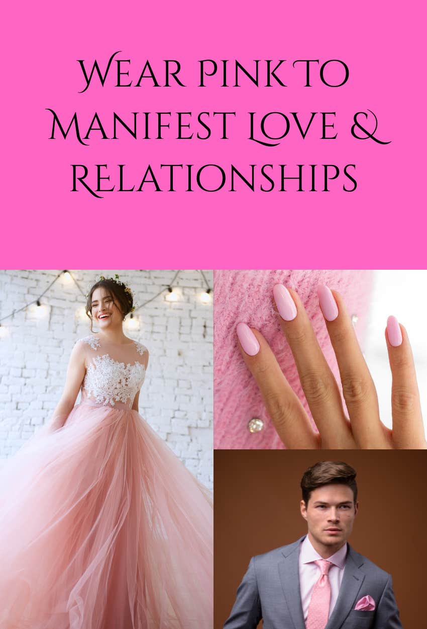 pink lucky color wear manifest love