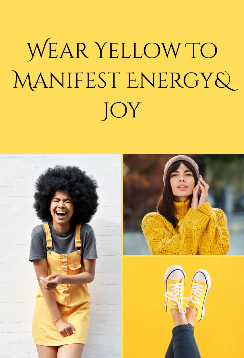 yellow lucky color wear manifest energy joy