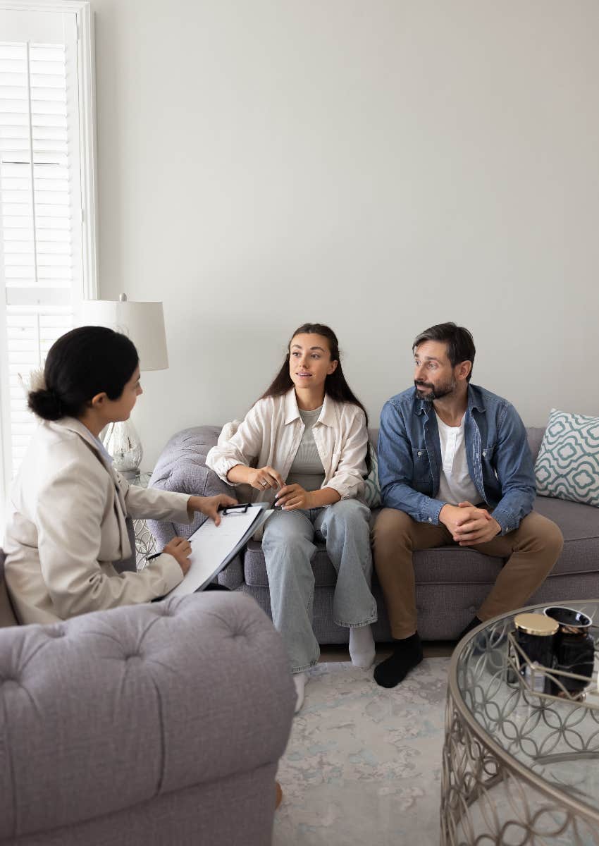 couple in therapy session