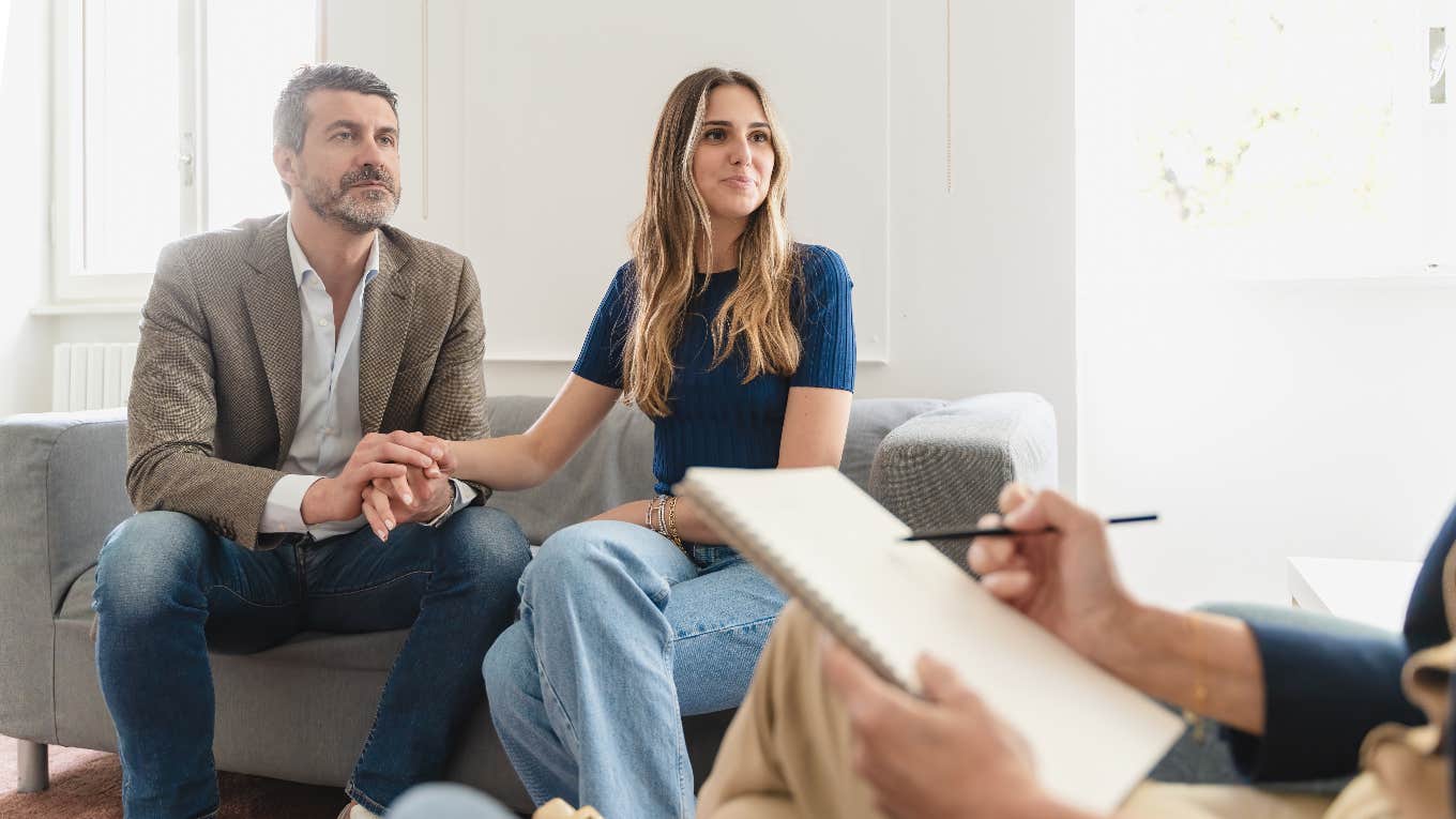 couple going to therapy together