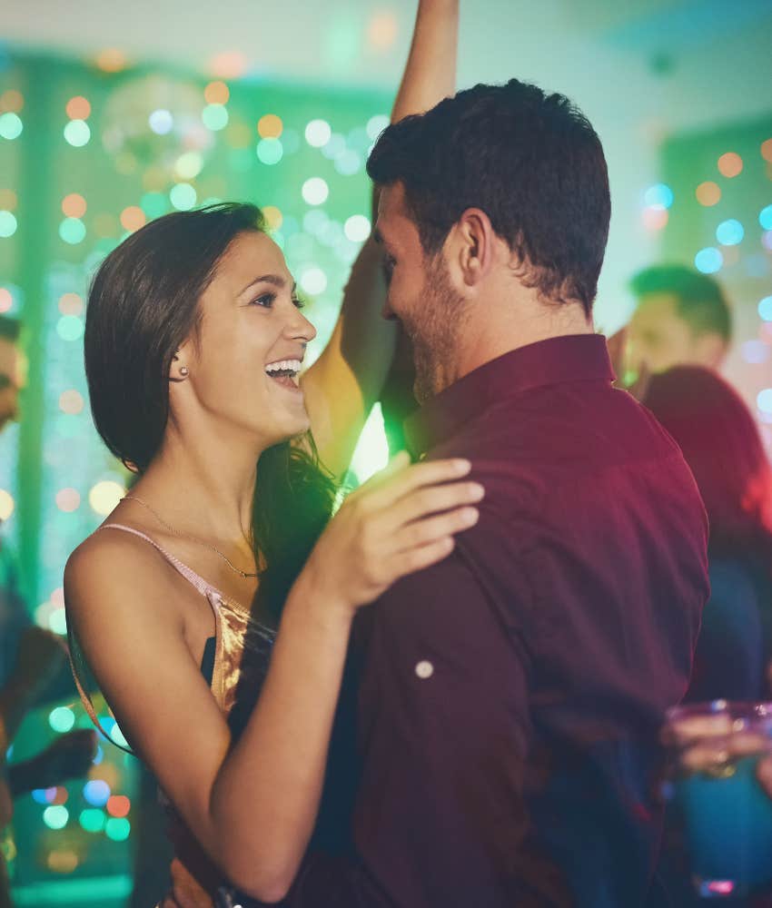Man in ove slow dances