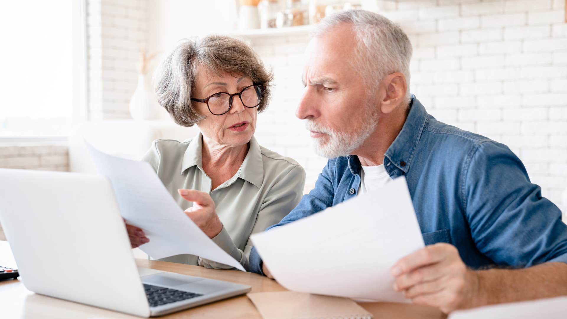 older couple working on estate planning