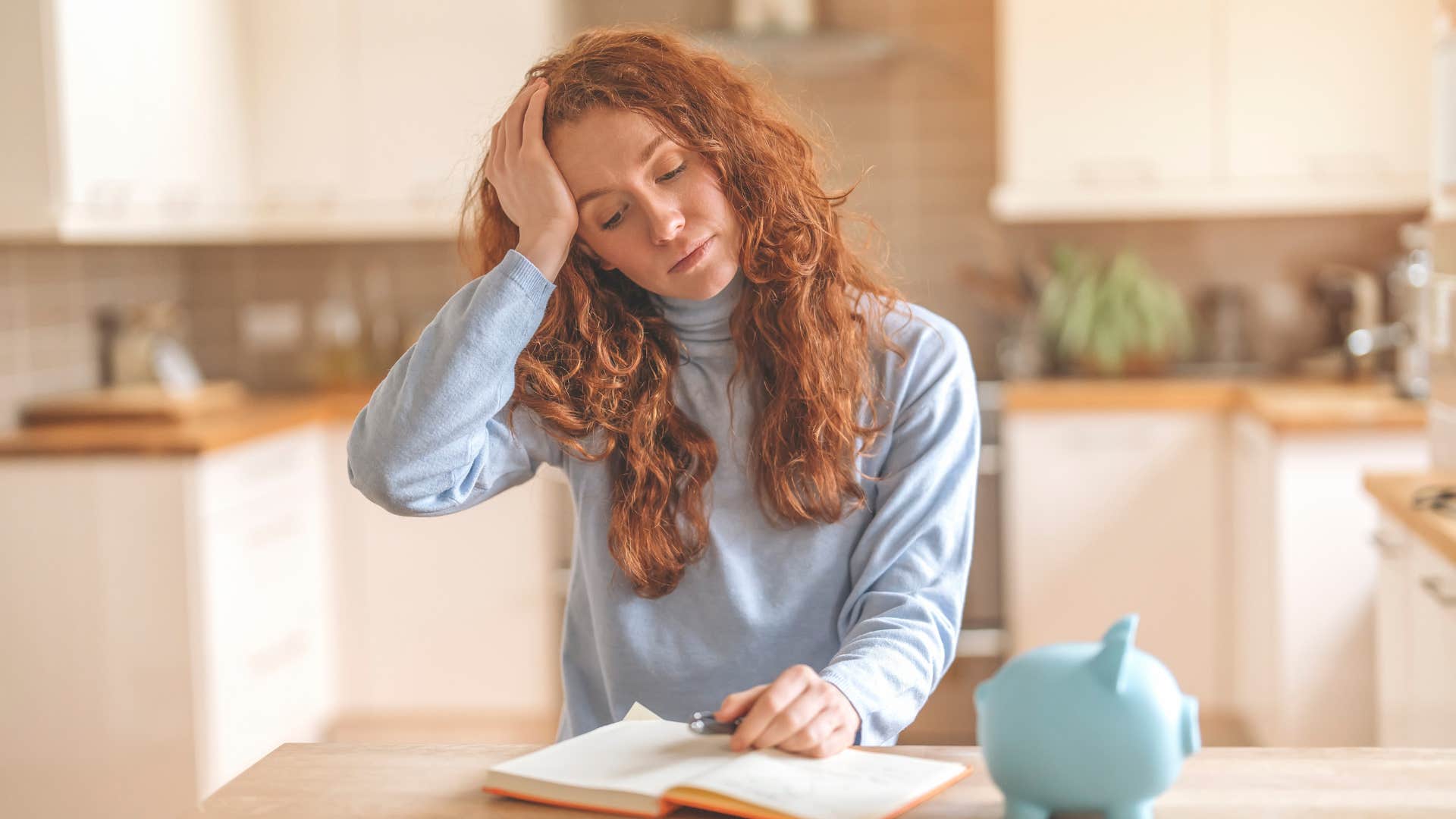 woman who is tired of learning about financial literacy