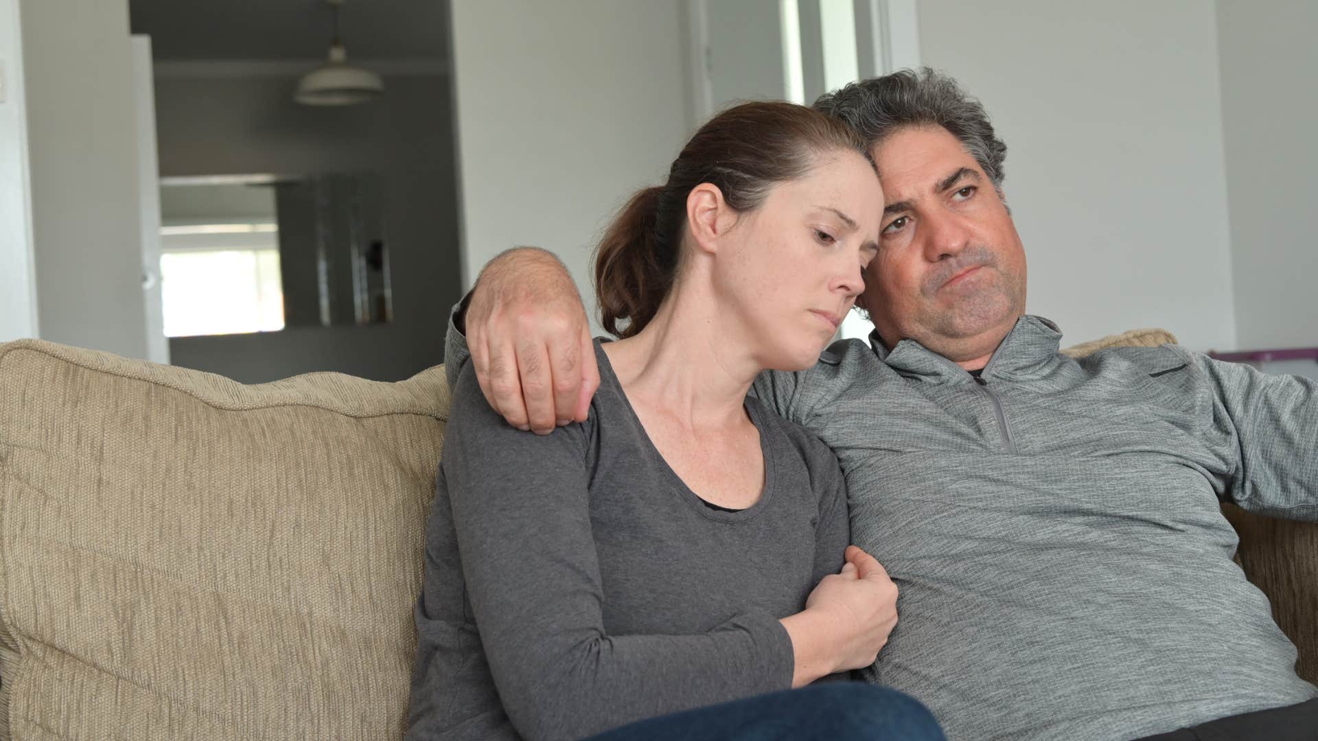 miserable couple who keep coming back because they don't want to give up