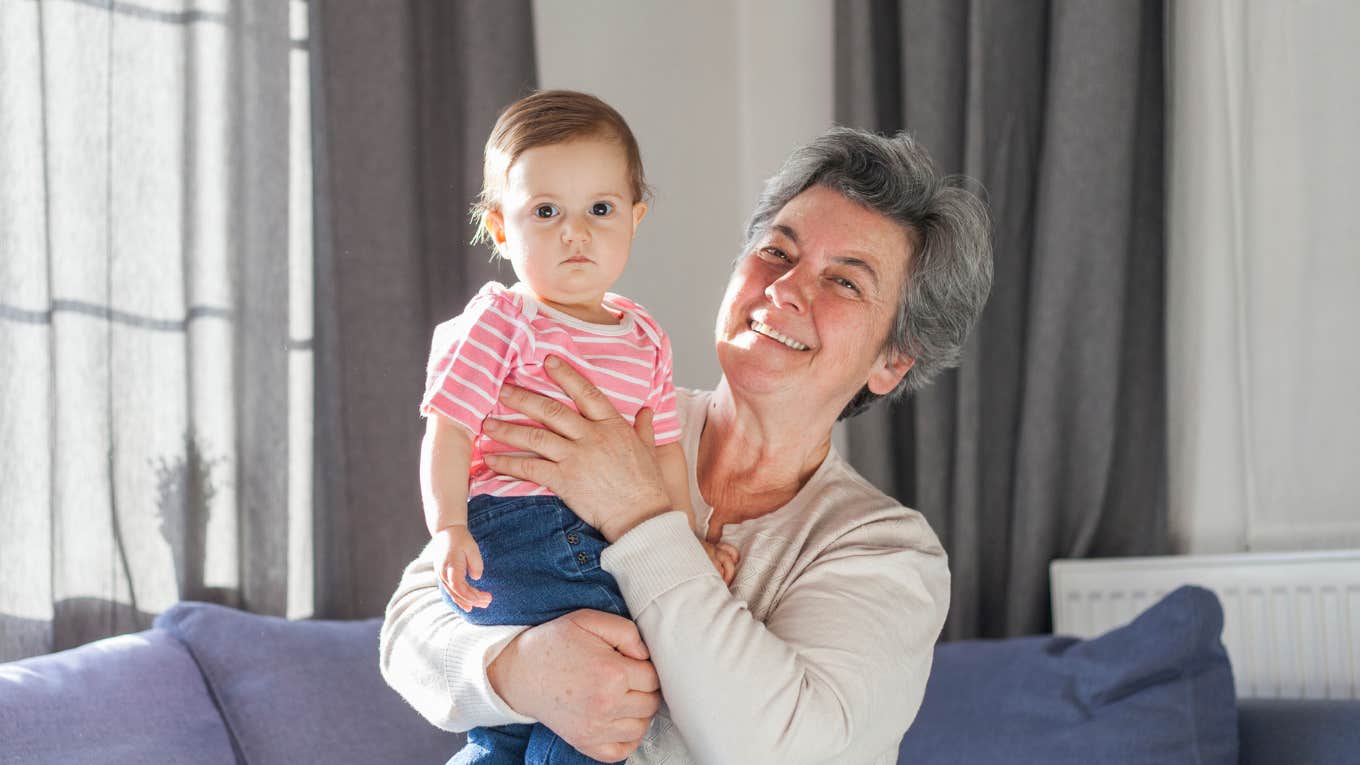 grandmother with granddaughter